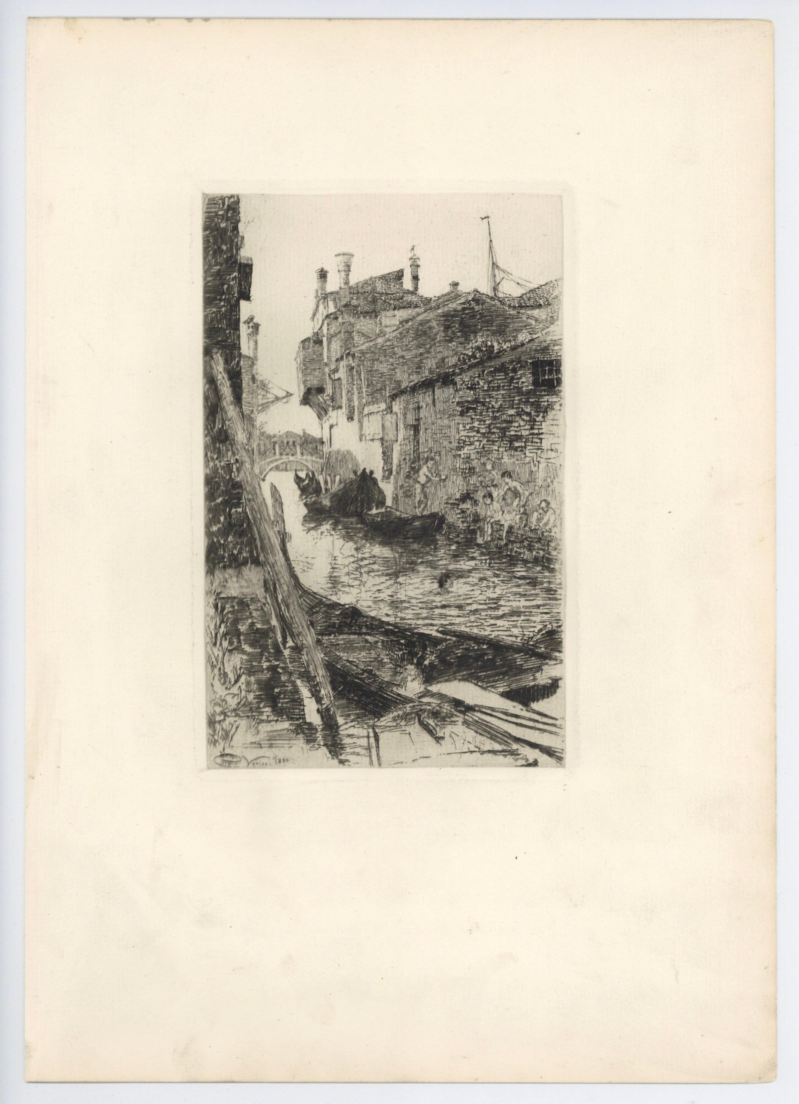 Medium: original etching. This impression on wove paper was printed in 1885 for the Sylvester R. Koehler portfolio of etchings and published by Cassell & Company. Plate size: 8 x 5 1/4 inches (205 x 130 mm). Sheet size: 14 1/2 x 10 1/4 inches (368 x