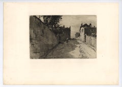 "Rue du Mont Cenis, Montmartre" eau-forte originale