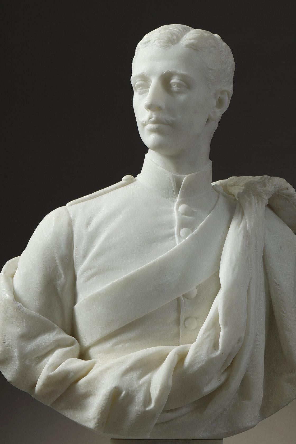 Retrato del Príncipe Impérial - Sculpture de Charles Adrien Prosper d'Épinay
