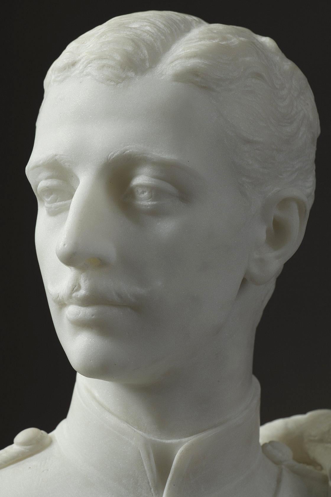 Retrato del Príncipe Impérial - Sculpture Escuela francesa de Charles Adrien Prosper d'Épinay