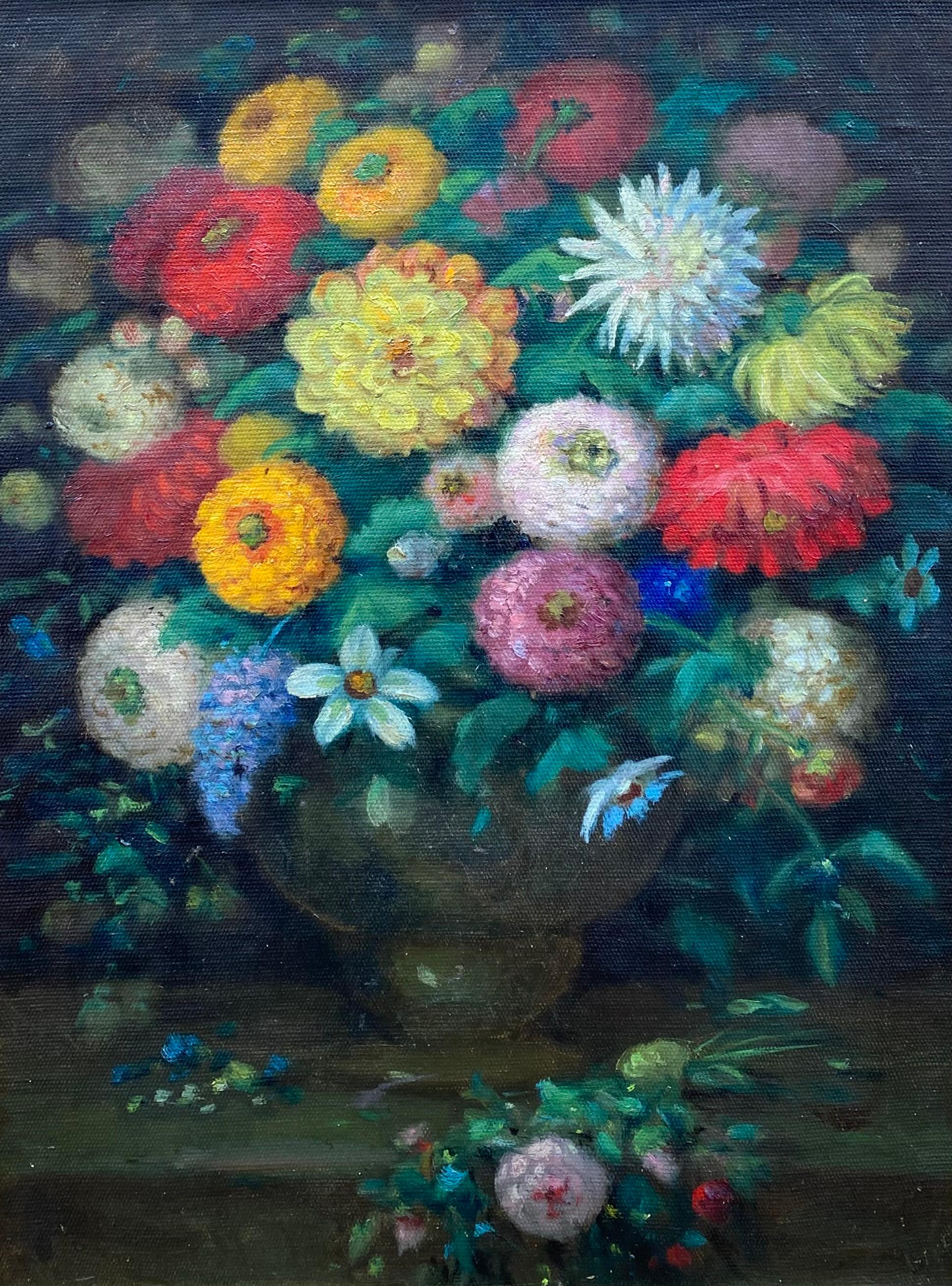 Still-Life Painting de Charles Alfred Meurer - "Ramo Floral"