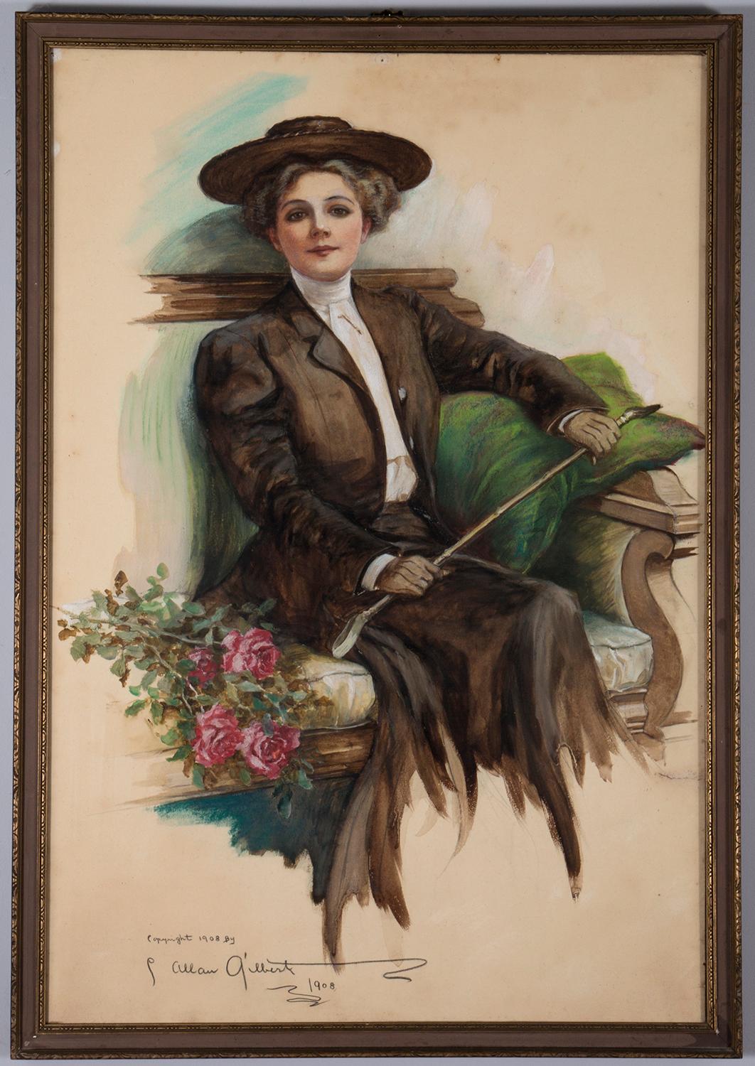 Roses From an Admirer - Painting by Charles Allan Gilbert