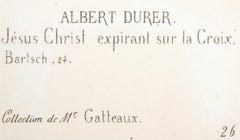 Jesus Christ Expirant sur la Croix, Etching by Amand-Durand after Albrecht Durer