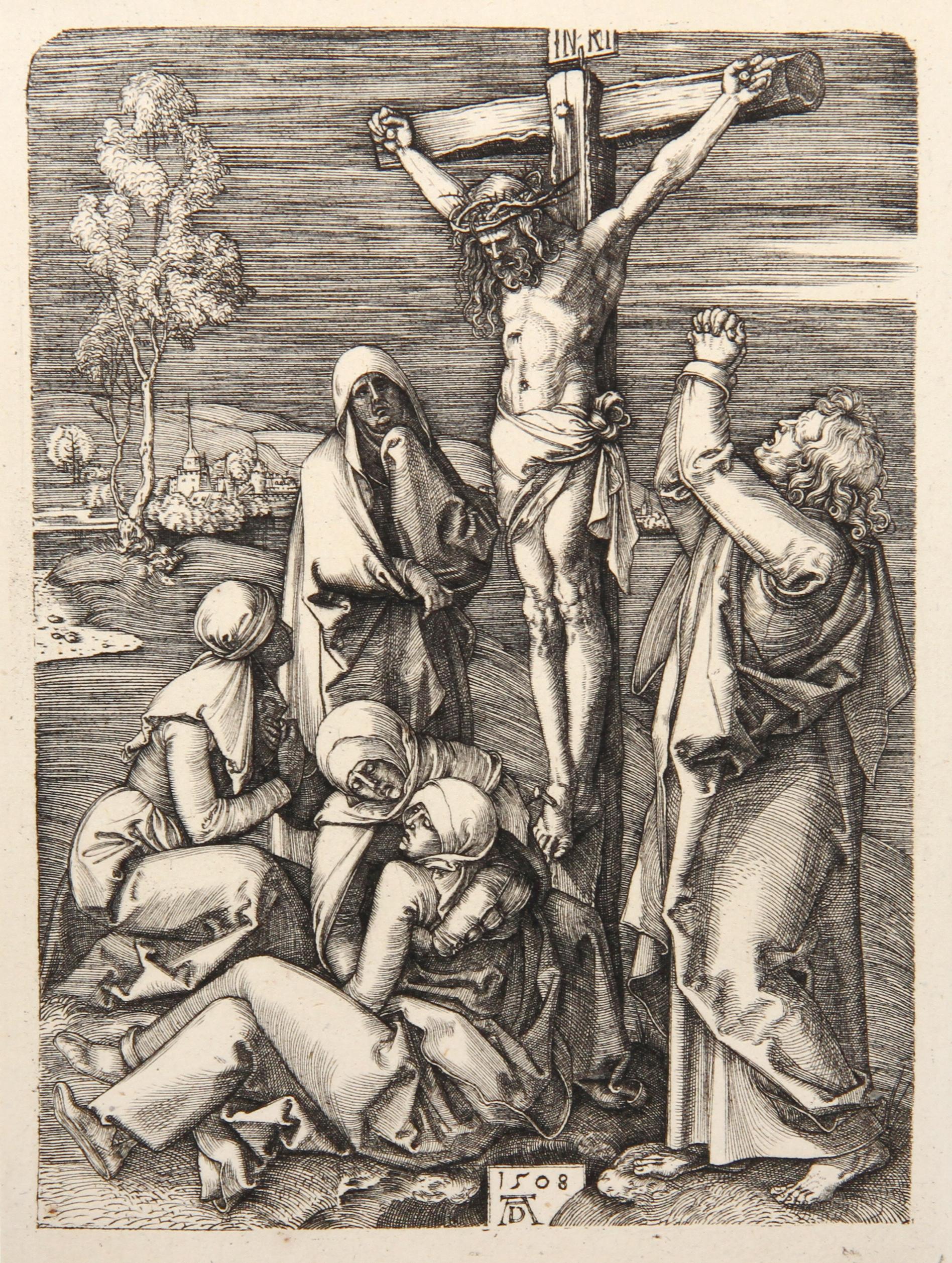 Charles Amand Durand Figurative Print - Jesus Christ Expirant sur la Croix etching by Amand-Durand after Albrecht Durer 