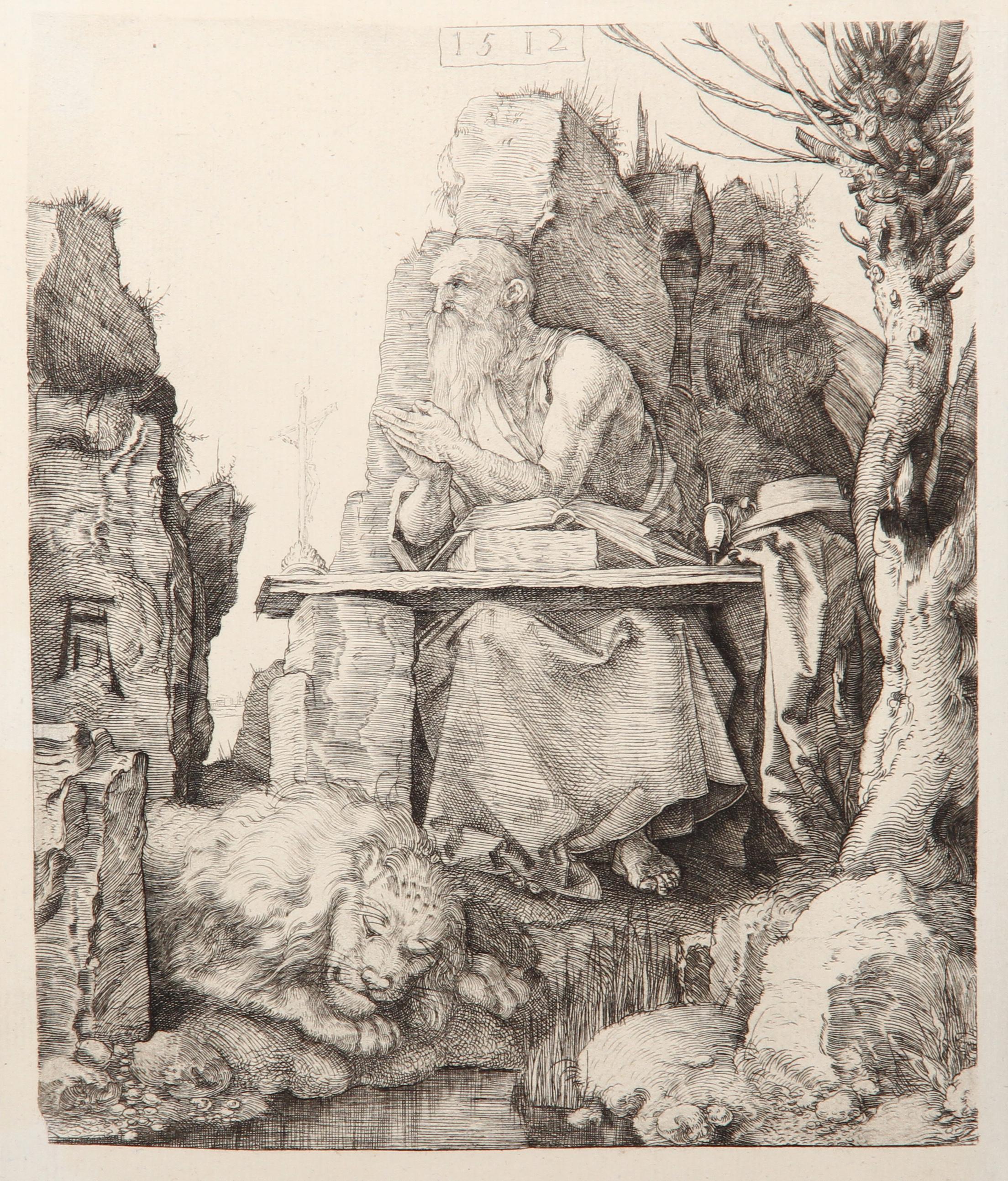 Charles Amand Durand Figurative Print – Saint Jerome von Amand-Durand nach Albrecht Drer 