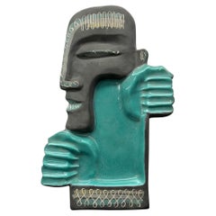 Charles and Alice Smith Chalice California Pottery "Mardi Gras" Tiki Ashtray