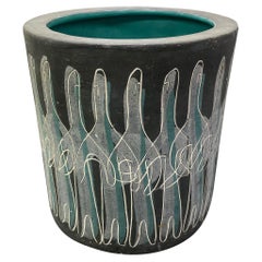 Charles and Alice Smith Chalice California Pottery "Mardi Gras" Tiki Planter