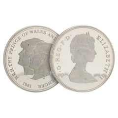 Charles and Diana Royal Wedding Crown 1981, Prince of Wales Commemorative Coin