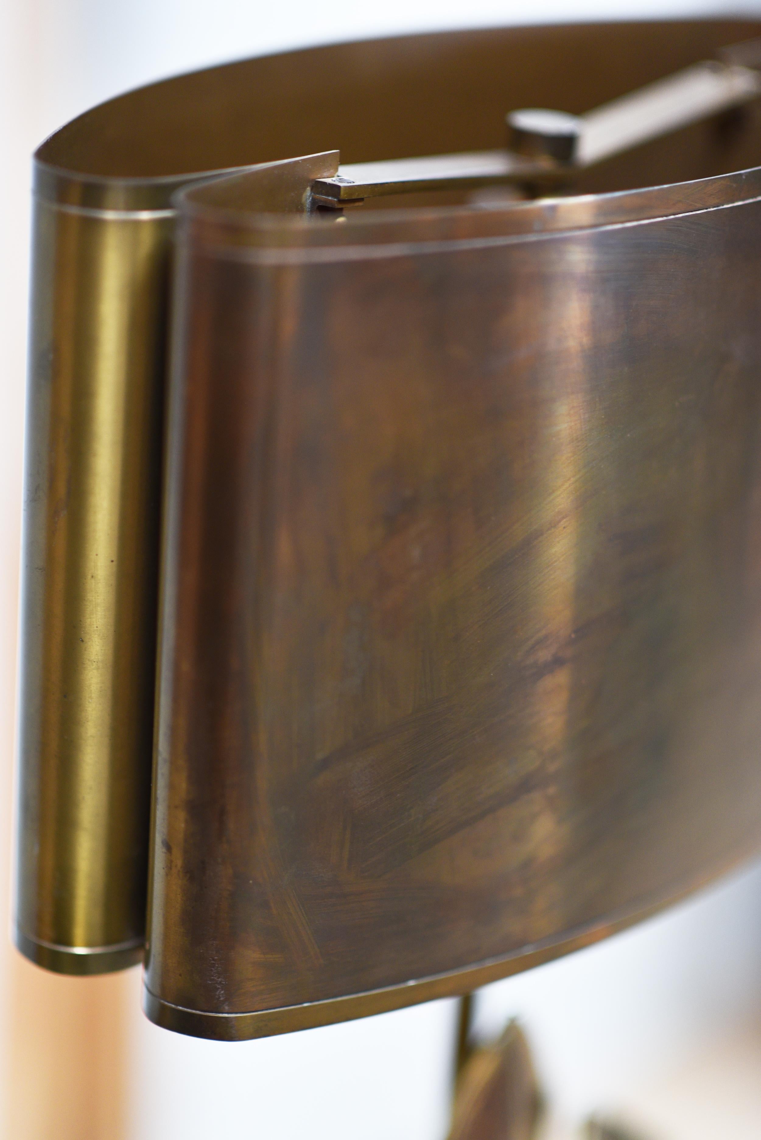 Brass CHARLES É FILS DESIGN BRASS Table Lamp For Sale