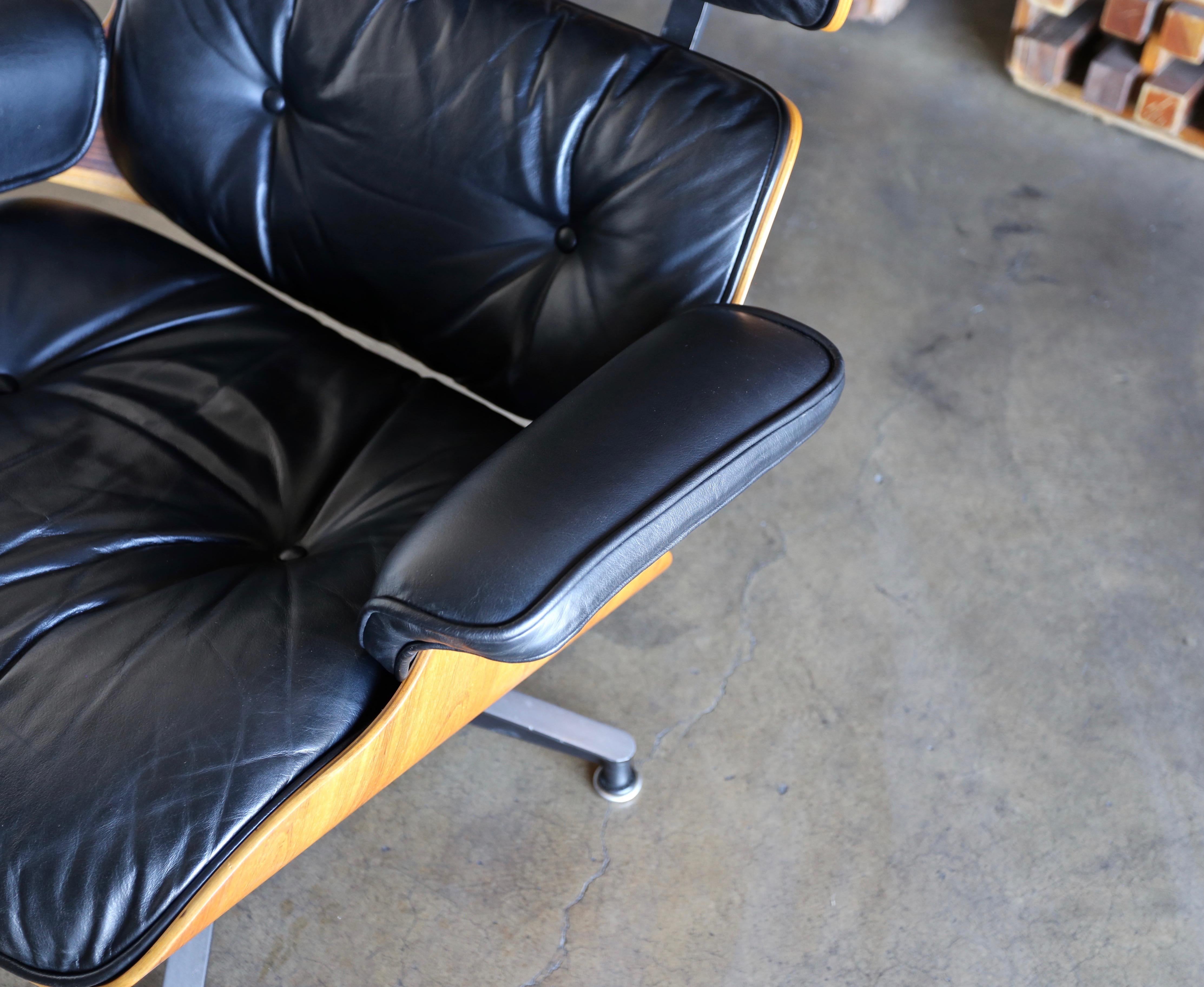 Charles and Ray Eames 670 Rosewood Lounge Chair for Herman Miller, circa 1970  2