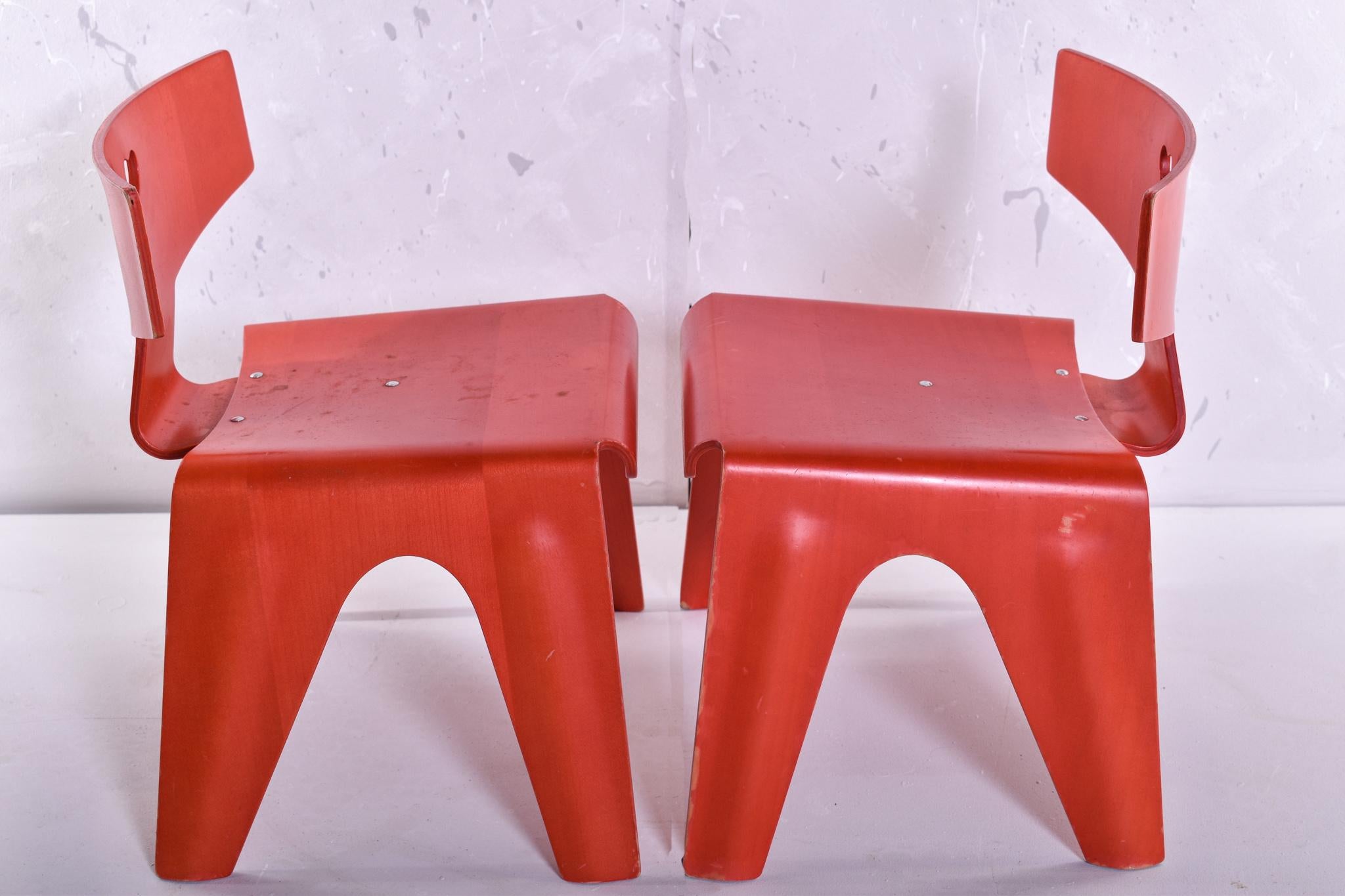 Contemporary Charles and Ray Eames Children's Chairs, 2004