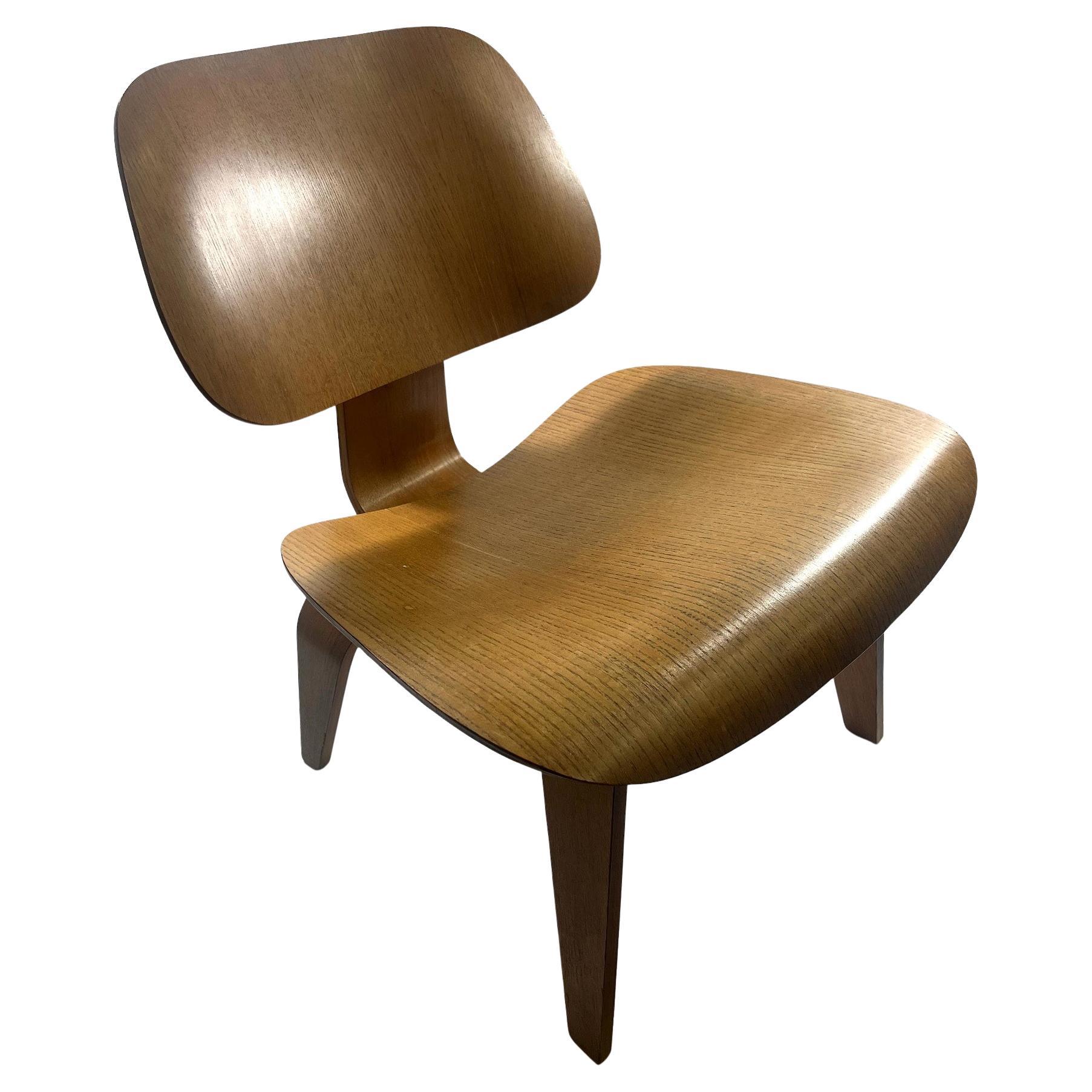 Charles and Ray Eames Combed Oak LCW