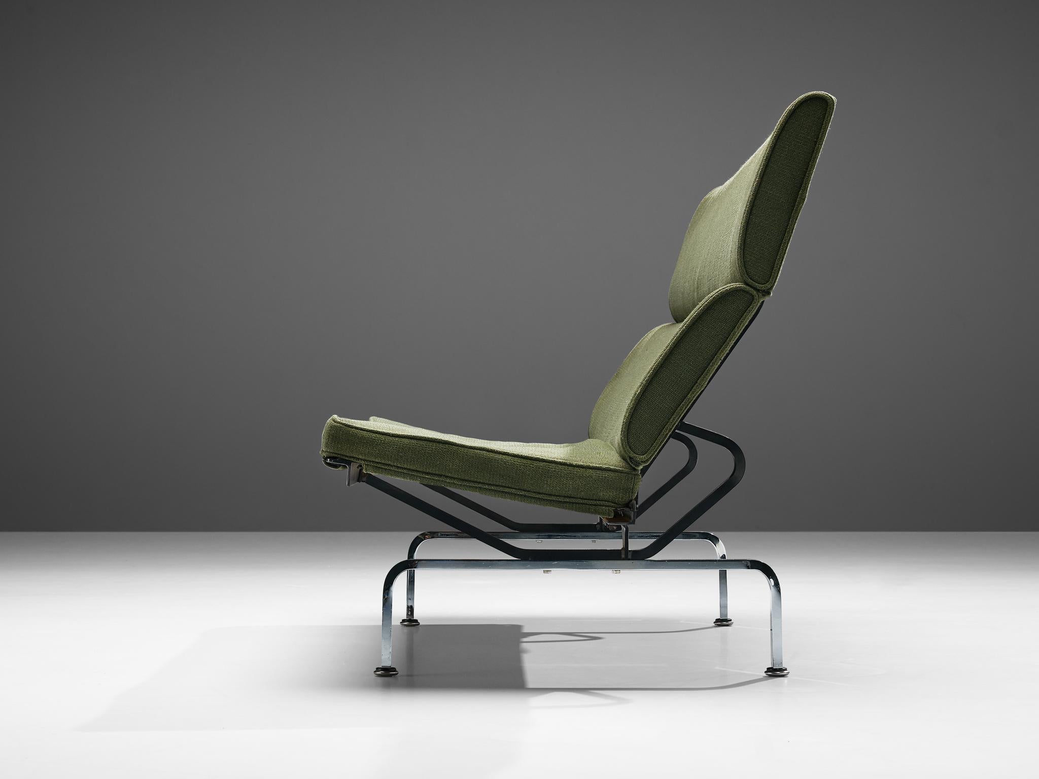 American Charles and Ray Eames 'Compact' Sofa in Green Upholstery