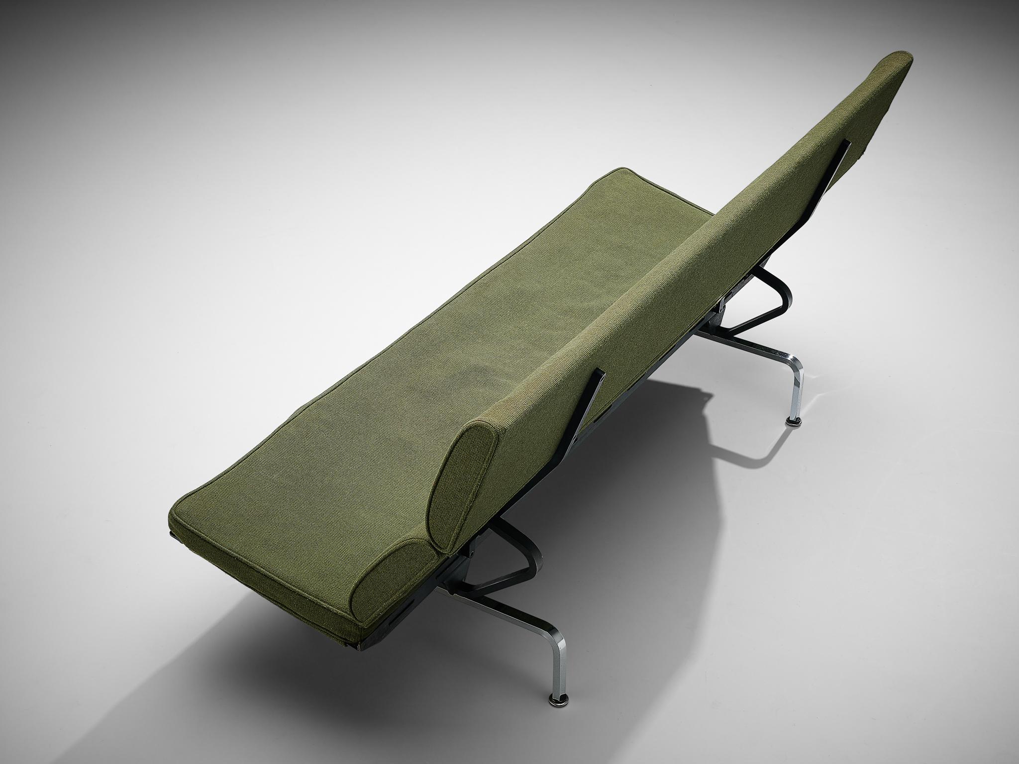 Mid-20th Century Charles and Ray Eames 'Compact' Sofa in Green Upholstery