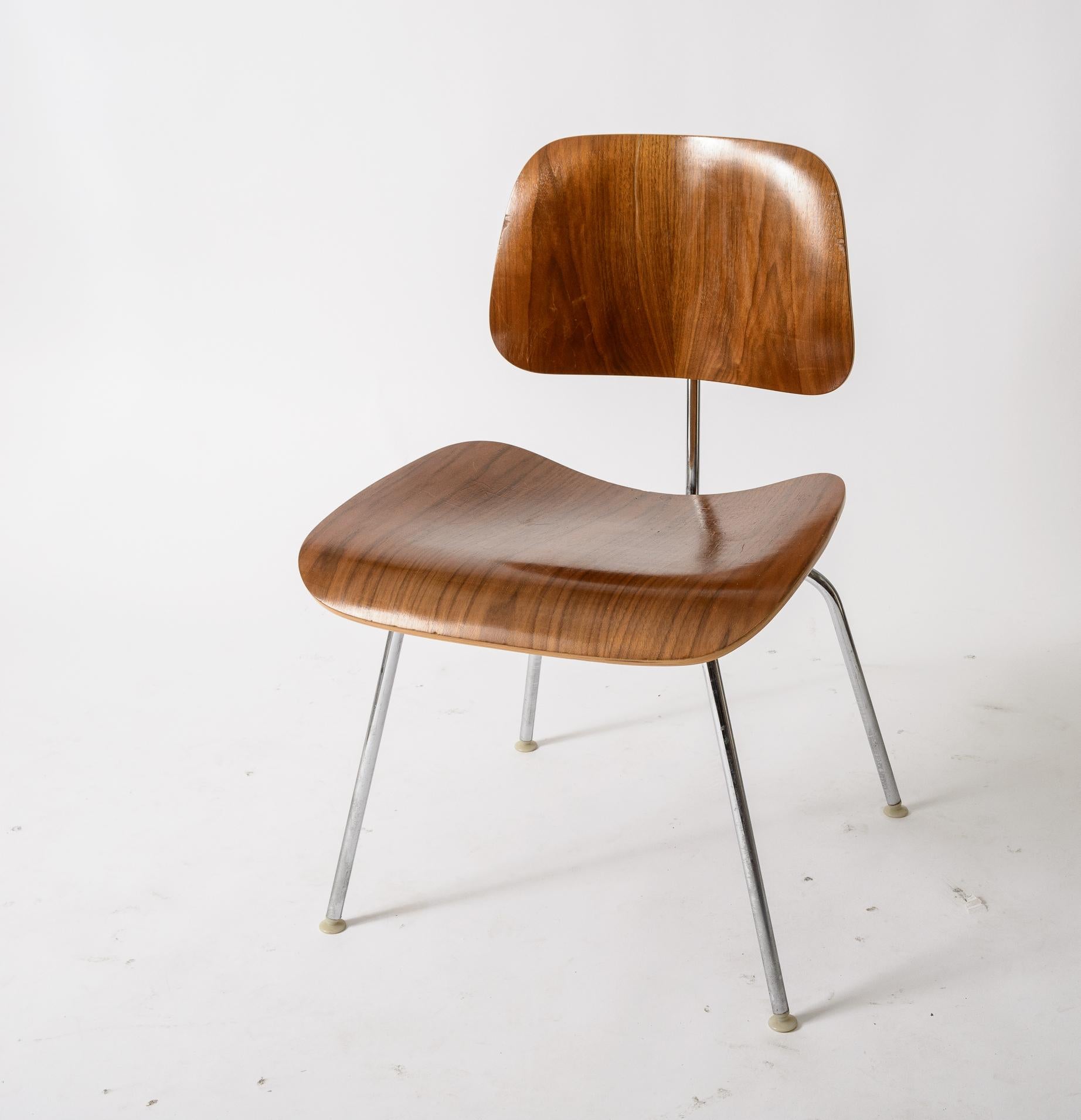 Late 20th Century Charles and Ray Eames DCM Chairs For Sale