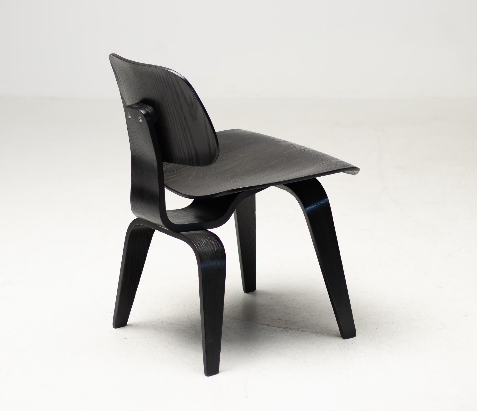 Ash Charles and Ray Eames DCW Chair by Herman Miller