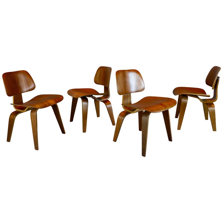 Charles and Ray Eames "DCW" Dining Chairs, 1940s For Sale