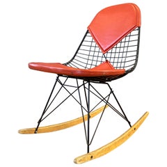 Charles and Ray Eames Designed 1st Generation RKR Rocker for Herman Miller