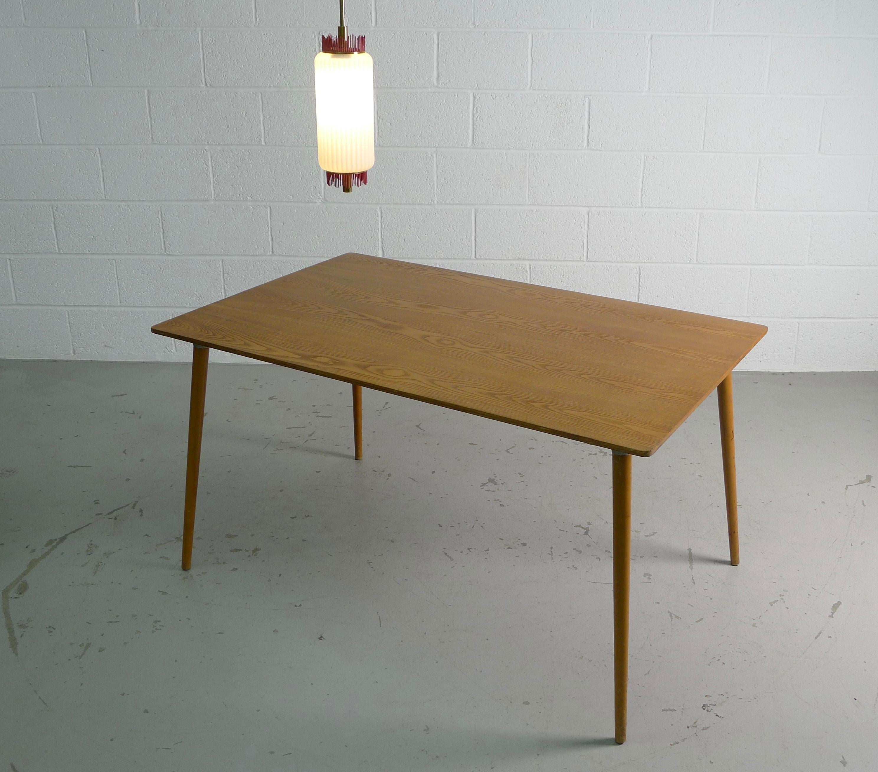 American Charles and Ray Eames Dining Table DTM-3 in Walnut, circa 1950, Herman Miller