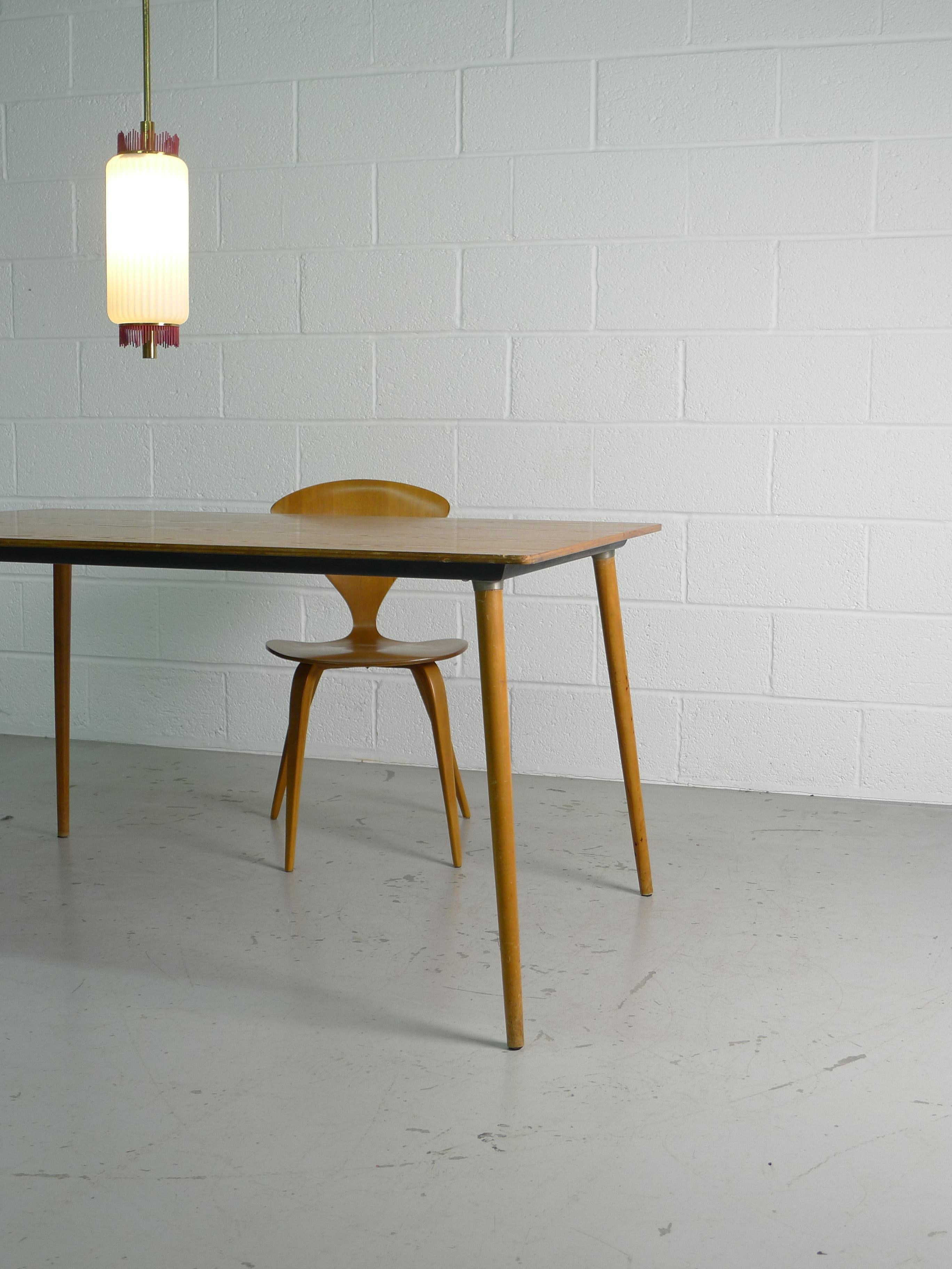 Charles and Ray Eames Dining Table DTM-3 in Walnut, circa 1950, Herman Miller 1