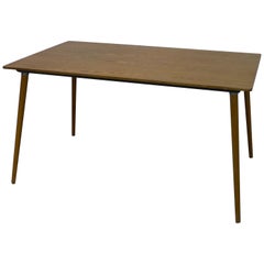 Charles and Ray Eames Dining Table DTM-3 in Walnut, circa 1950, Herman Miller