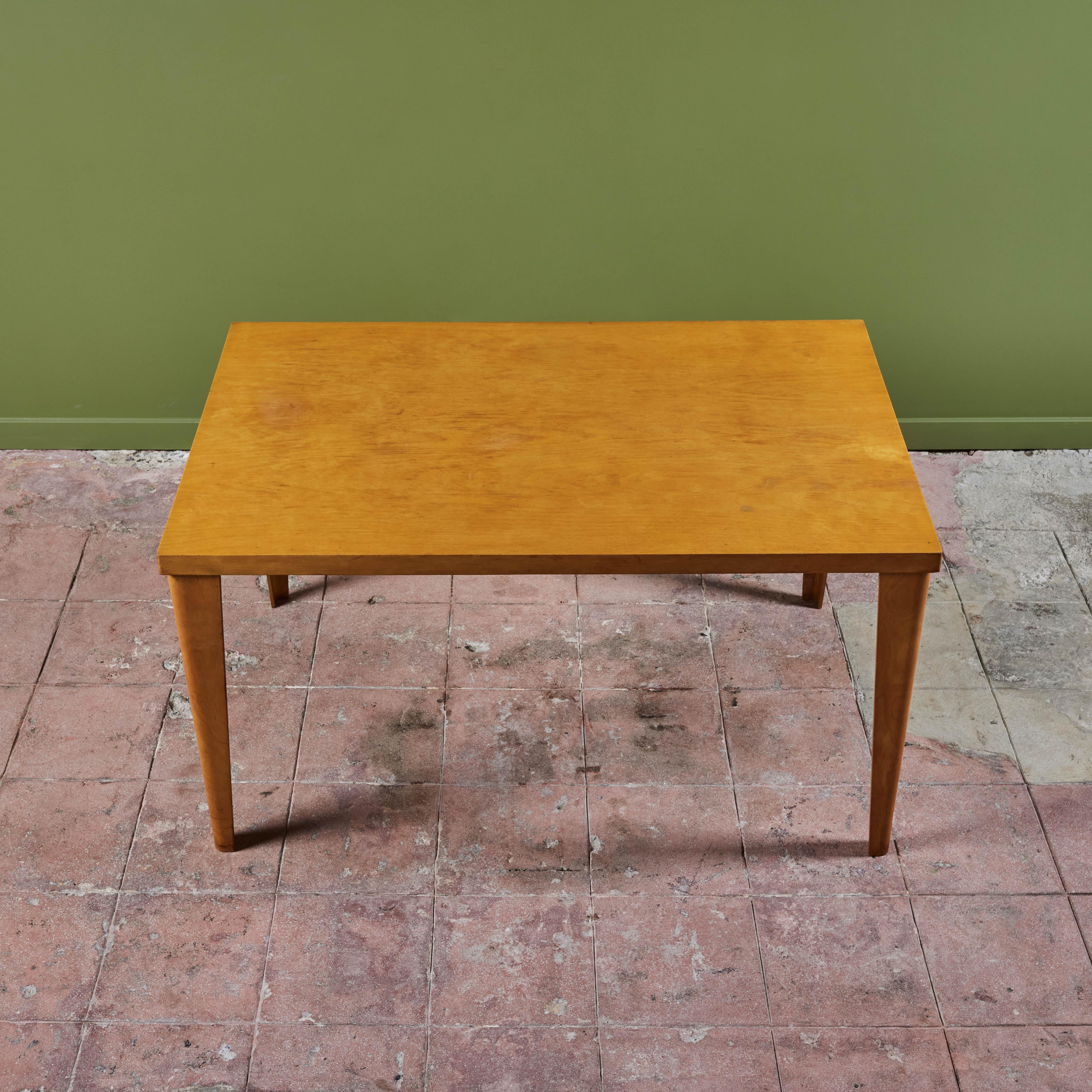 Plywood Charles and Ray Eames Dining Table DTW-1 For Sale