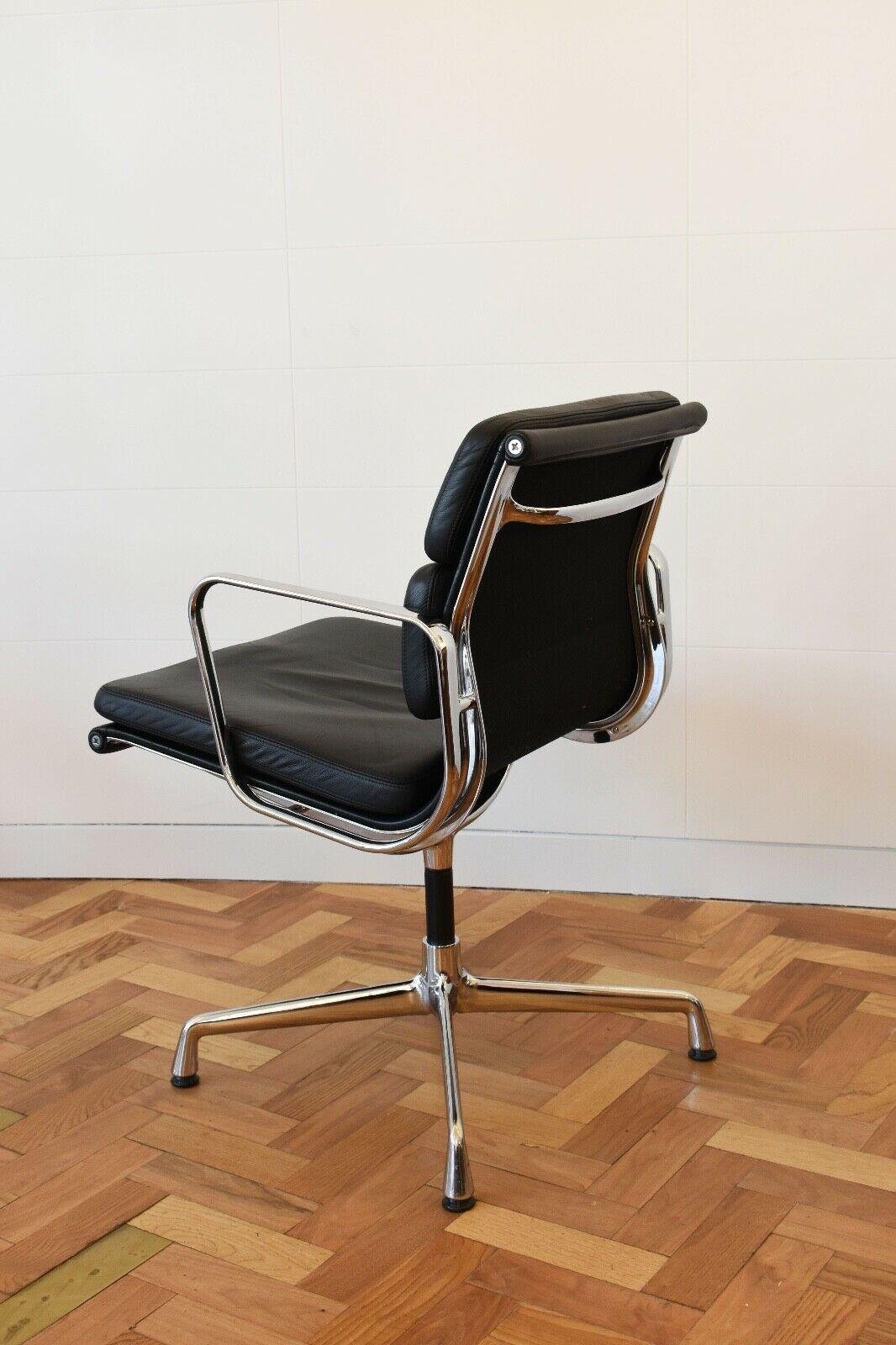 Modern Charles and Ray Eames EA 208 Soft Pad Office Chair for Vitra