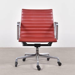 Charles and Ray Eames EA335 Management Office Chair in Red Leather