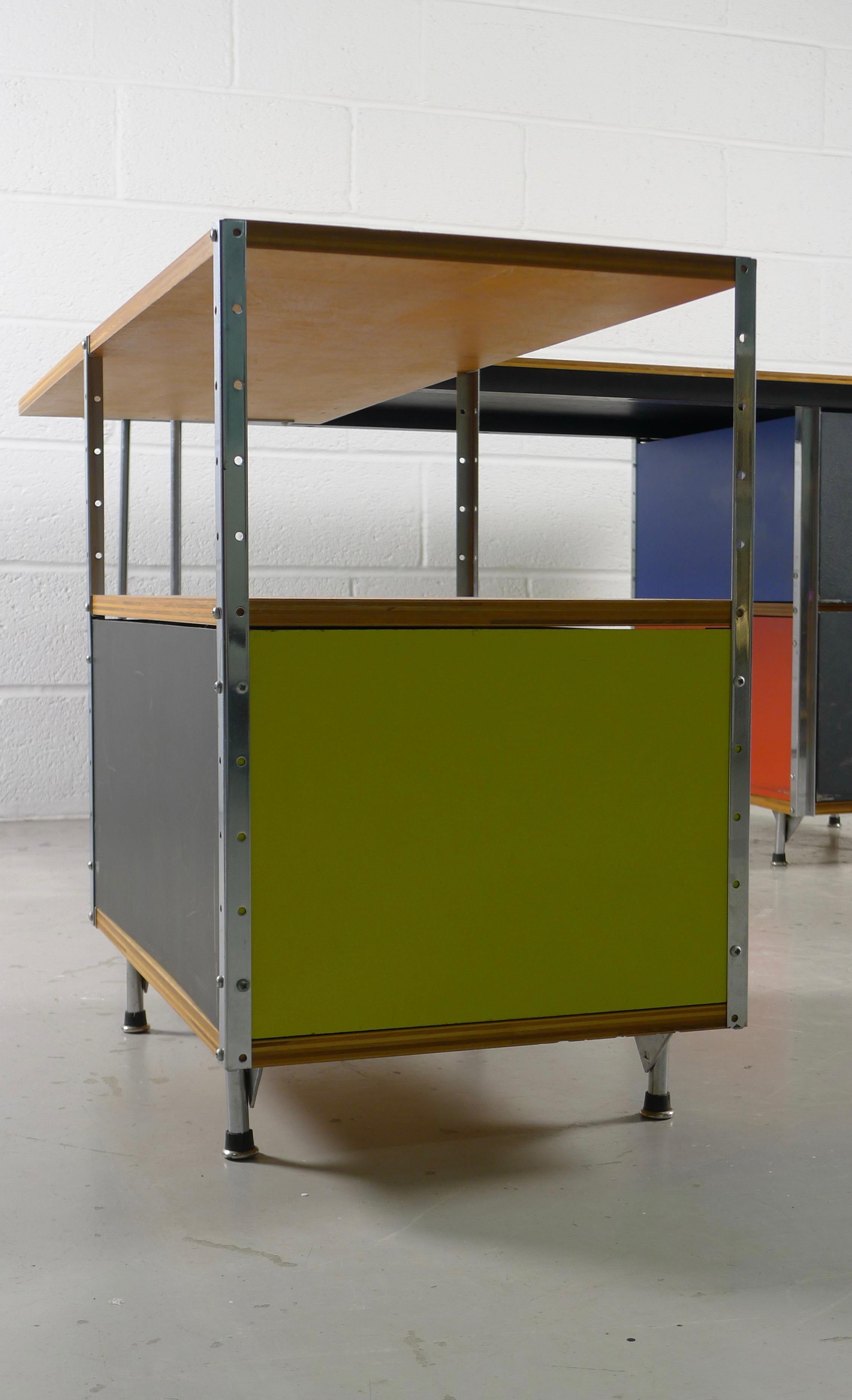 American Charles and Ray Eames Esu Desk and Return, Second Series, circa 1955