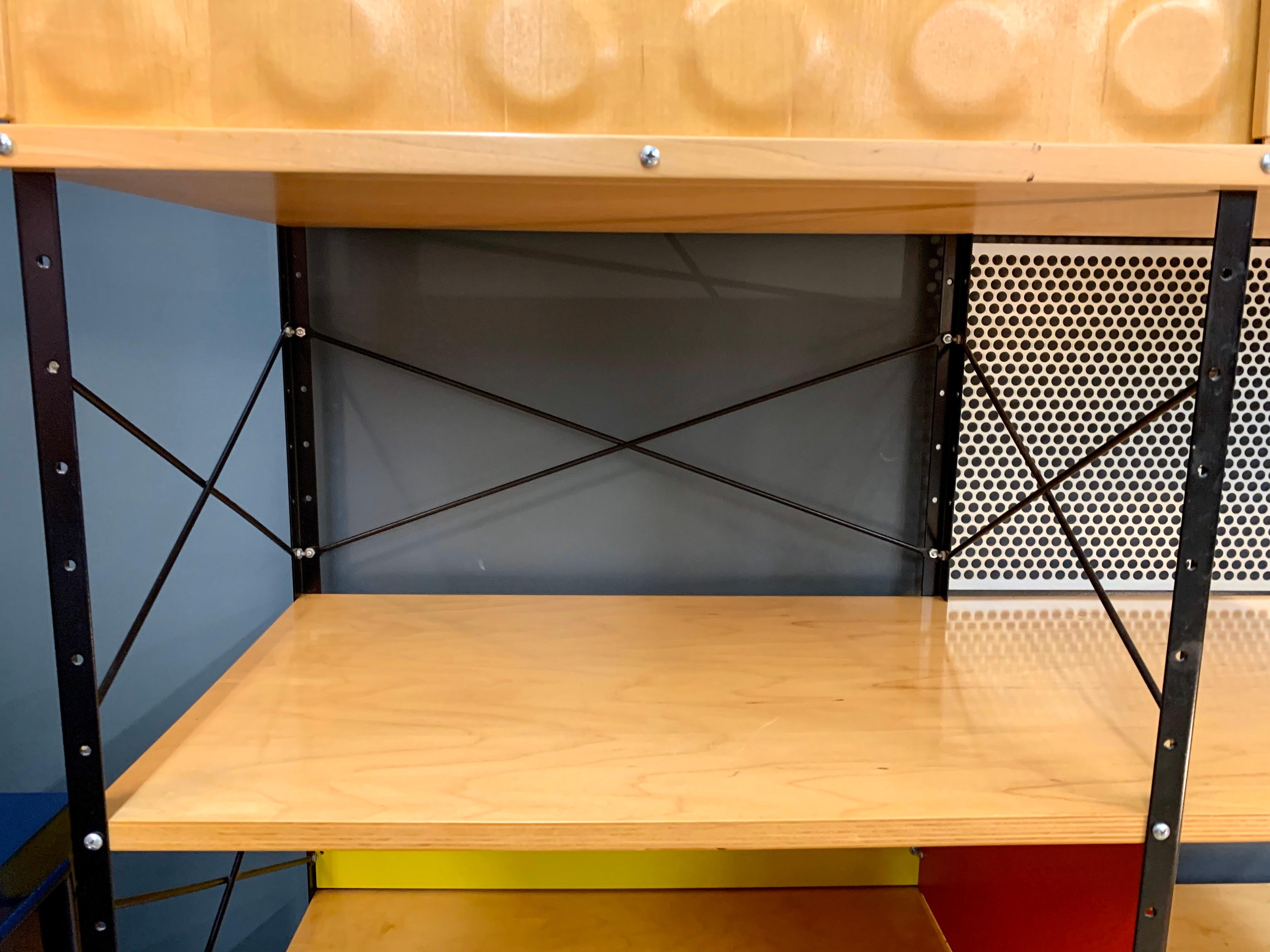20th Century Charles and Ray Eames ESU Storage Unit Shelving Library Étagère Room Divider