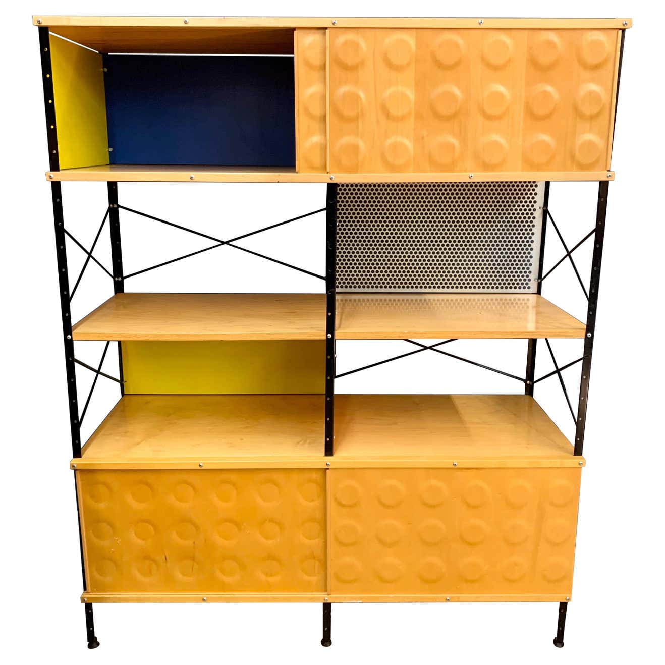 Charles and Ray Eames ESU Storage Unit Shelving Library Étagère Room ...
