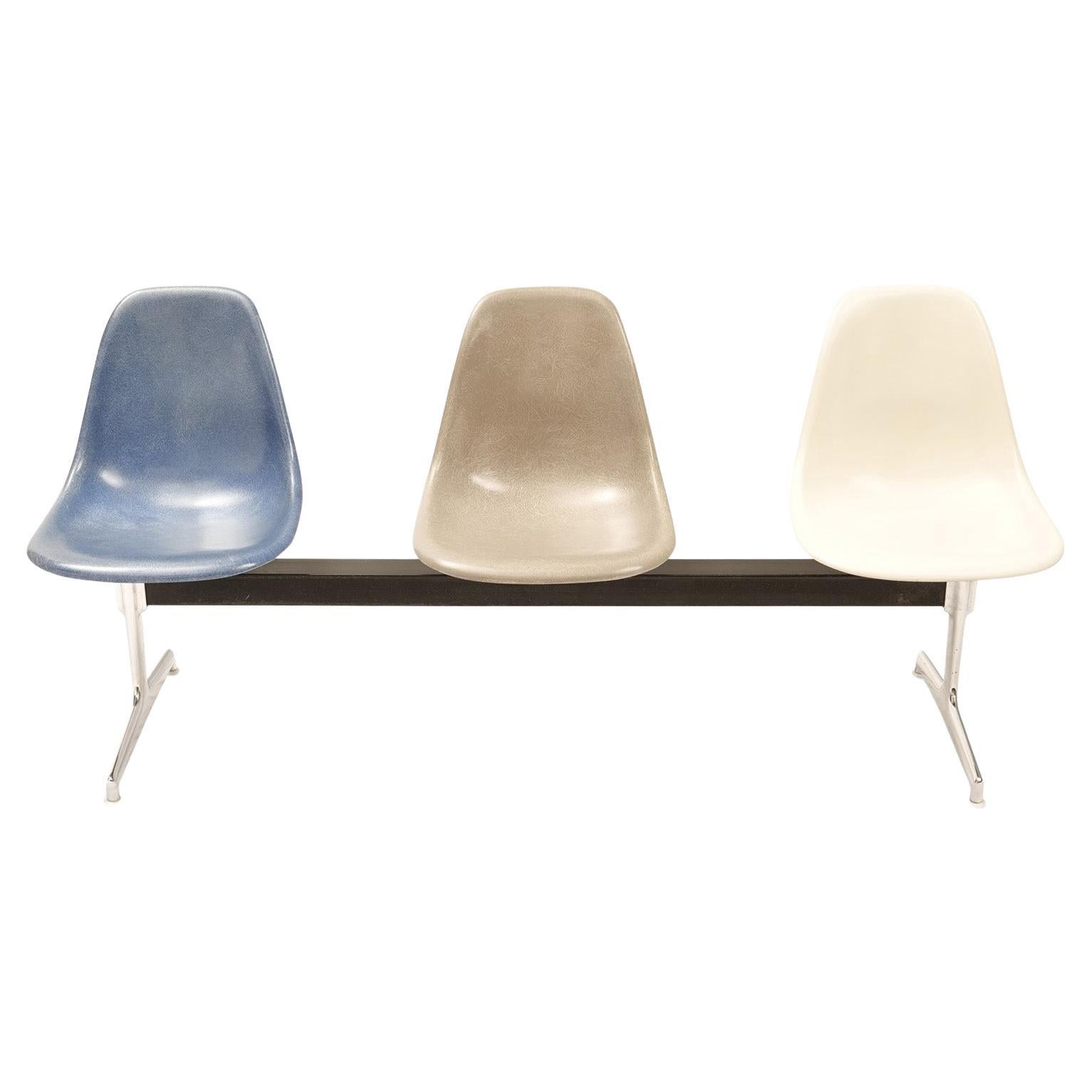 Charles and Ray Eames Fiberglass Shell Bench