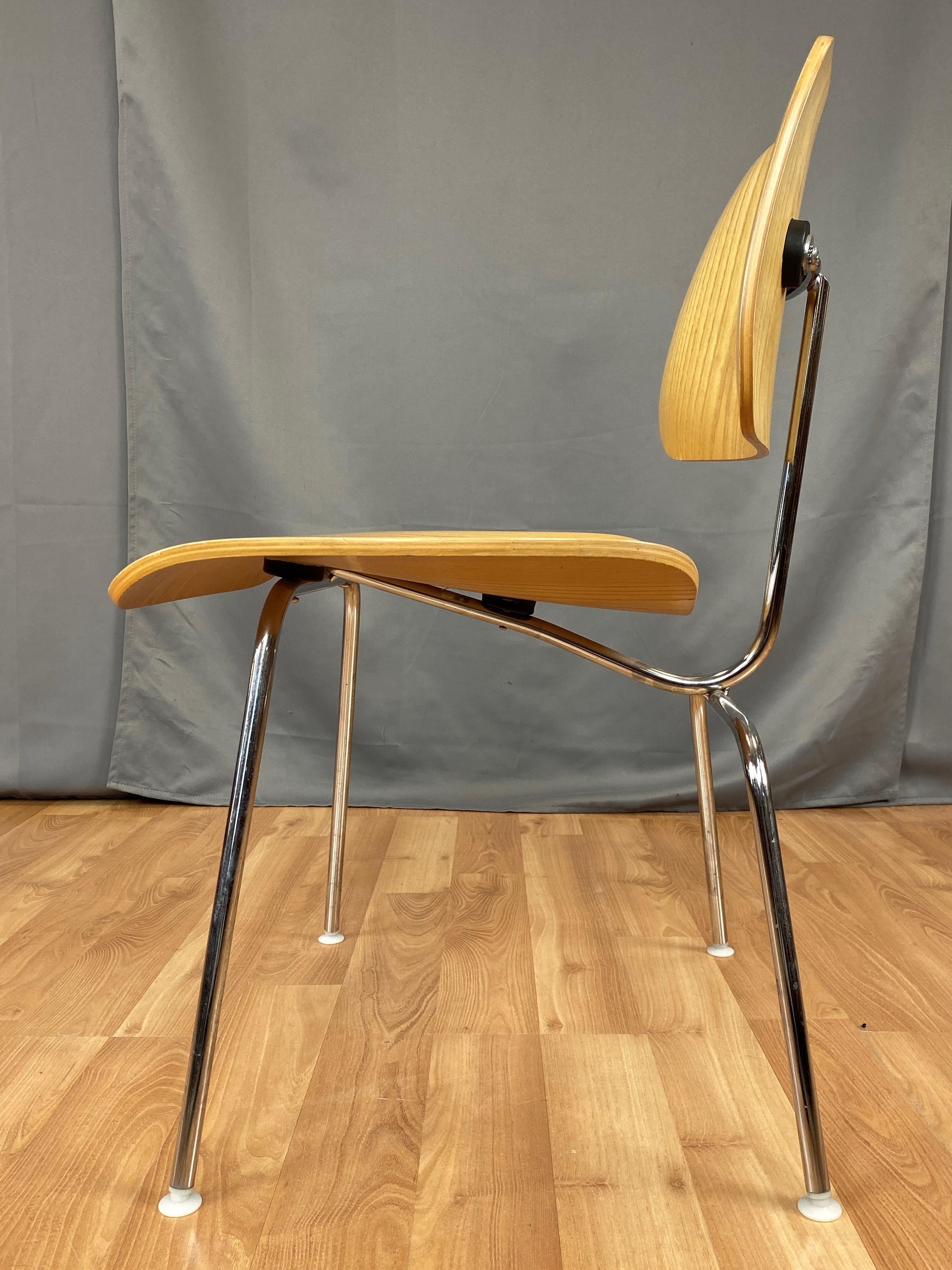 Late 20th Century Charles and Ray Eames for Herman Miller Ash DCM Chair 'B', 1999