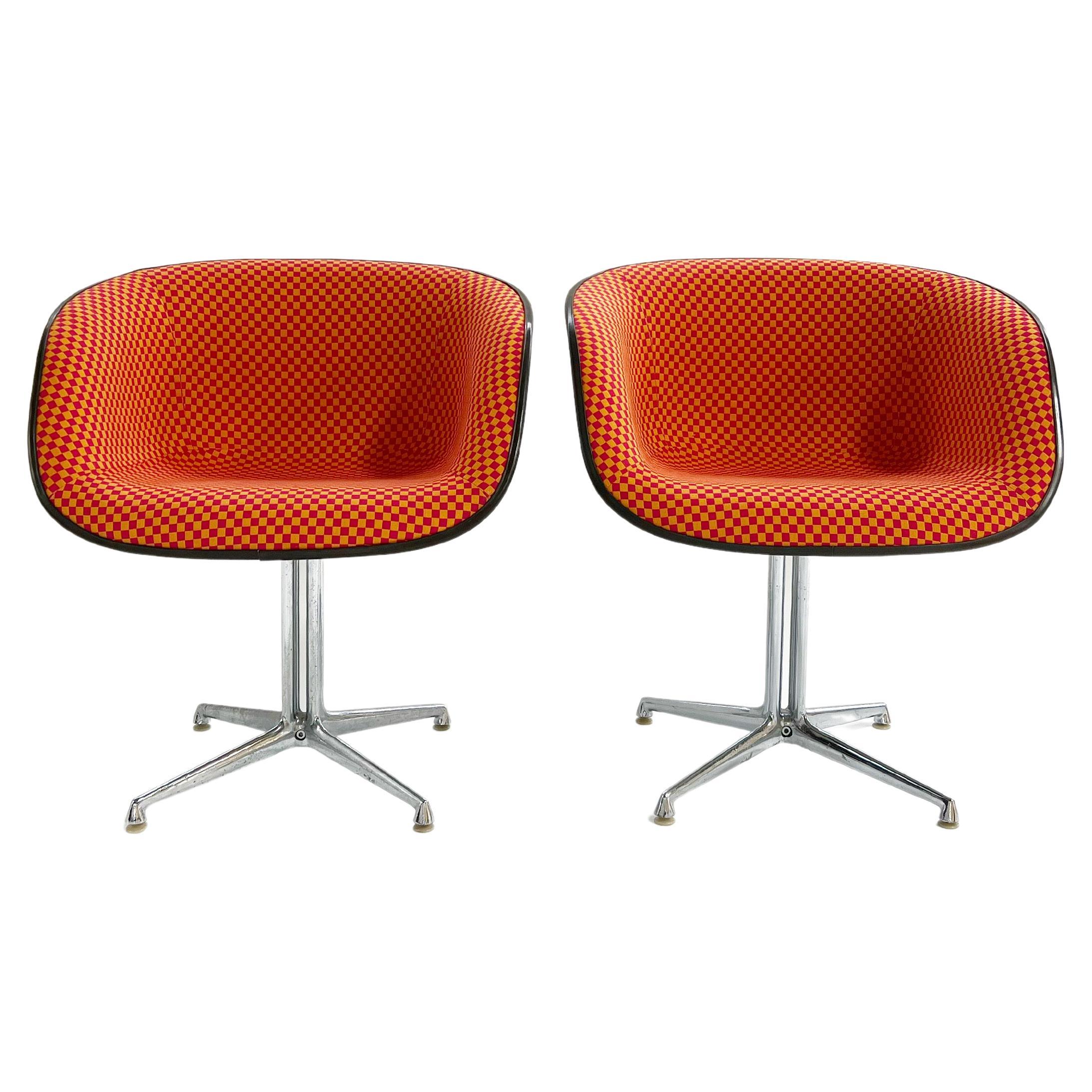 Charles and Ray Eames for Herman Miller La Fonda Chairs, Pair