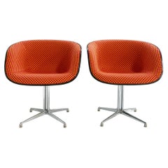 Charles and Ray Eames for Herman Miller La Fonda Chairs, Pair