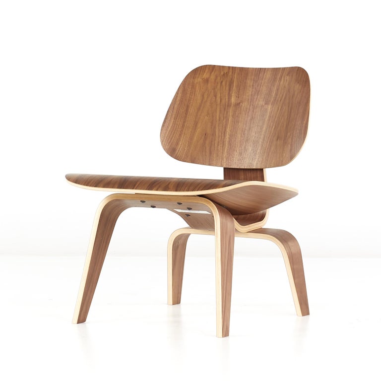 Charles and Ray Eames for Herman Miller Mid Century Walnut LCW Chairs ...