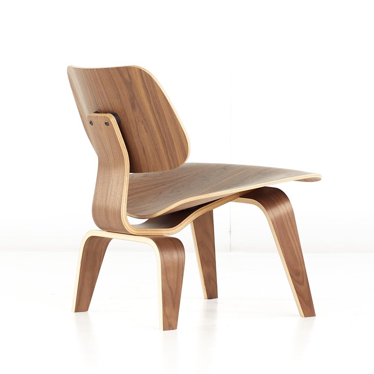 Charles and Ray Eames for Herman Miller Mid Century Walnut LCW Chairs ...
