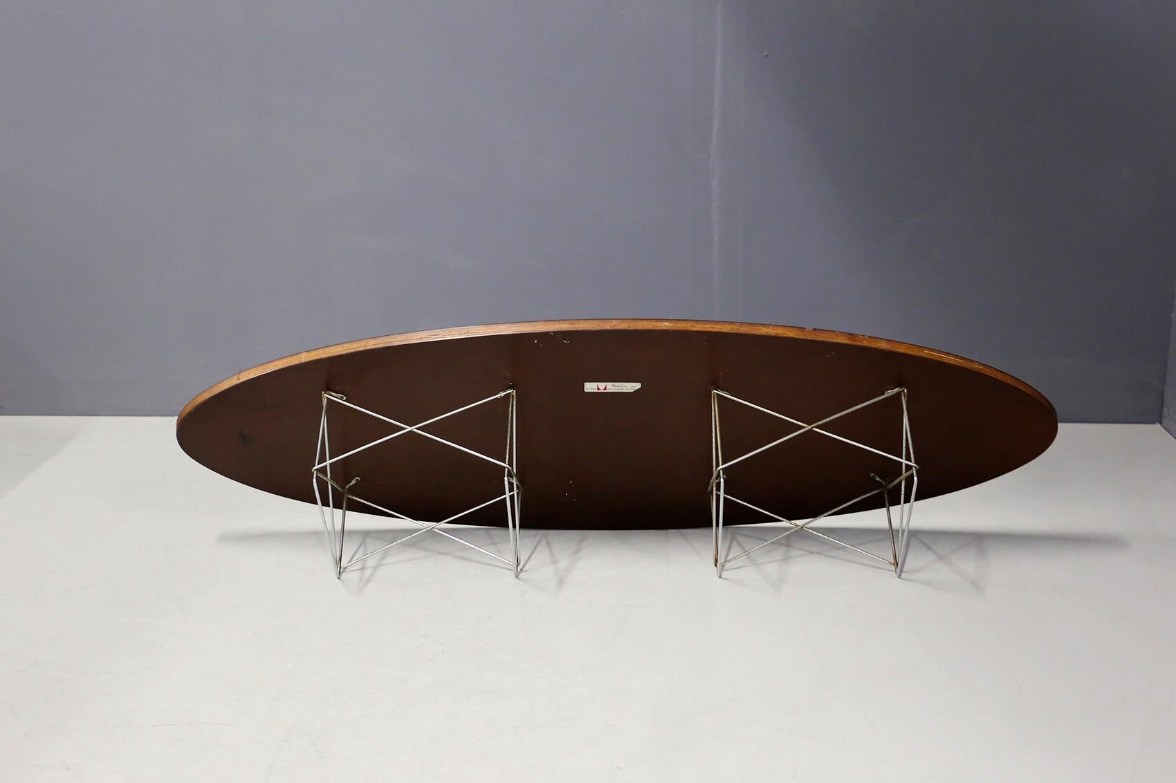 American Charles and Ray Eames for Herman Miller, Surfboard Table ETR, 1950s