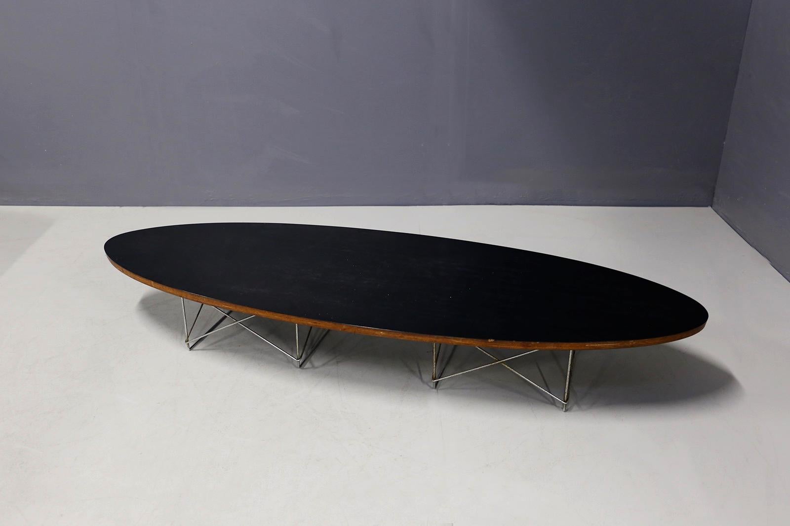 Plywood Charles and Ray Eames for Herman Miller, Surfboard Table ETR, 1950s