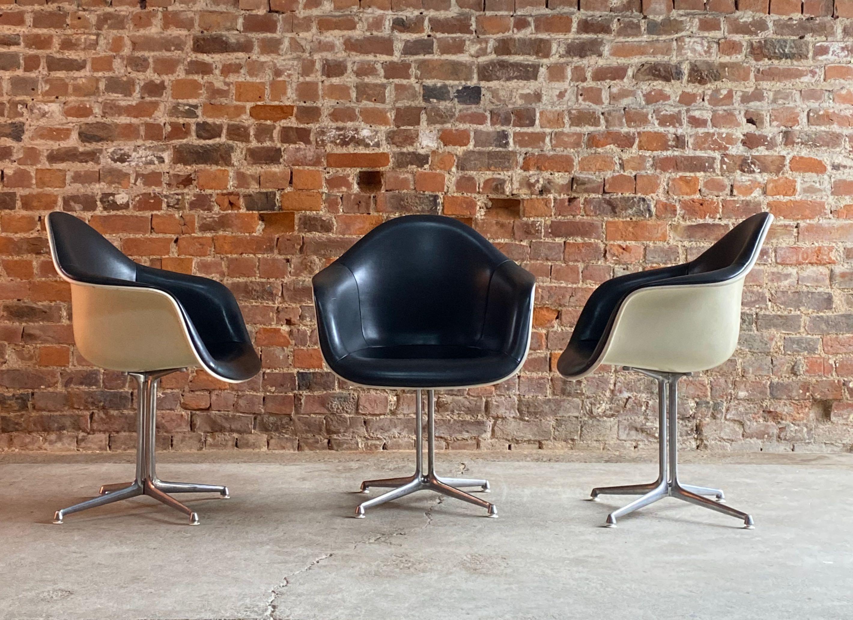 Mid-20th Century Charles and Ray Eames for Herman Miller Three 'La Fonda' Chairs, circa 1960s
