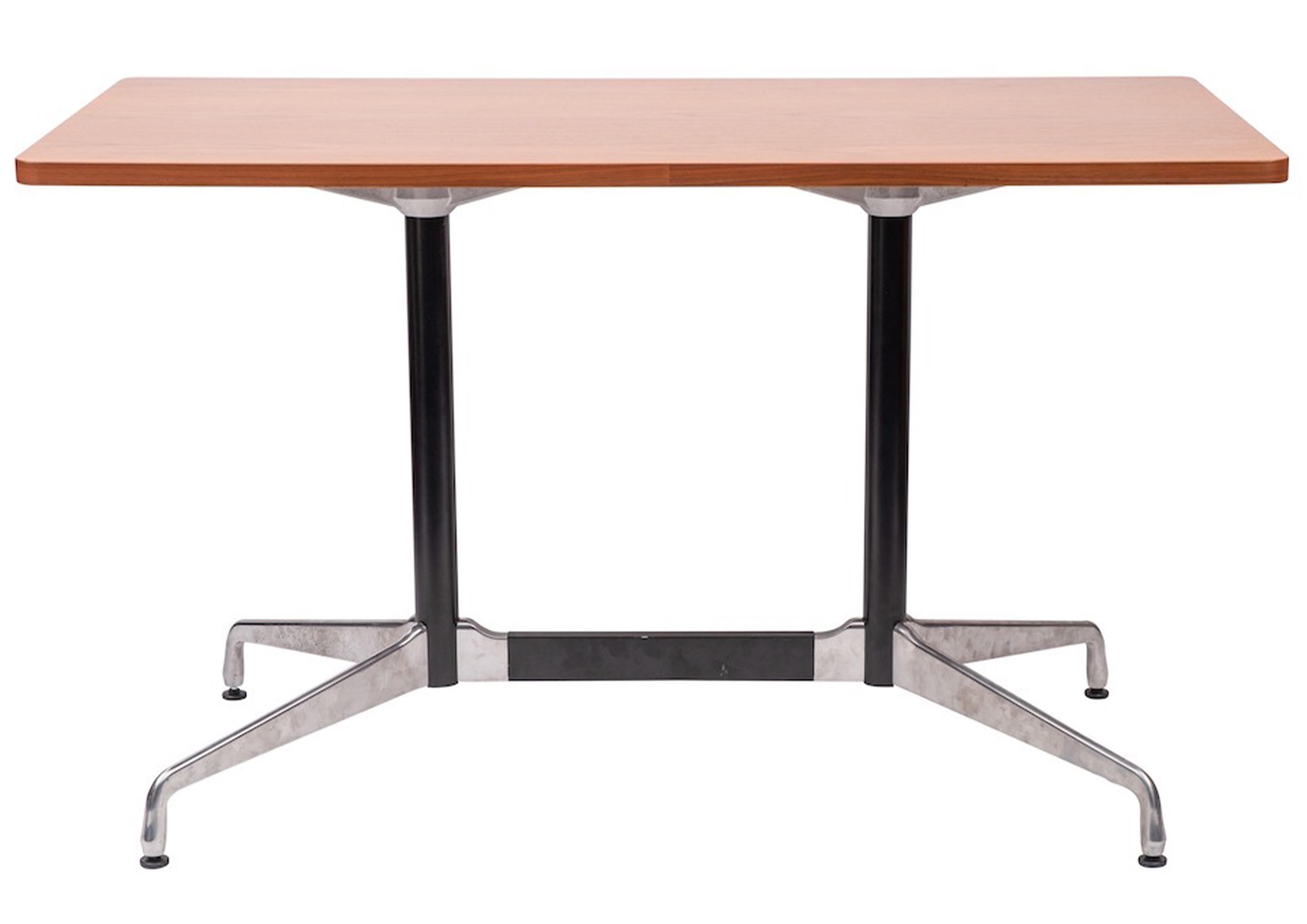 North American Charles and Ray Eames for Herman Miller Walnut & Steel Conference Table  For Sale
