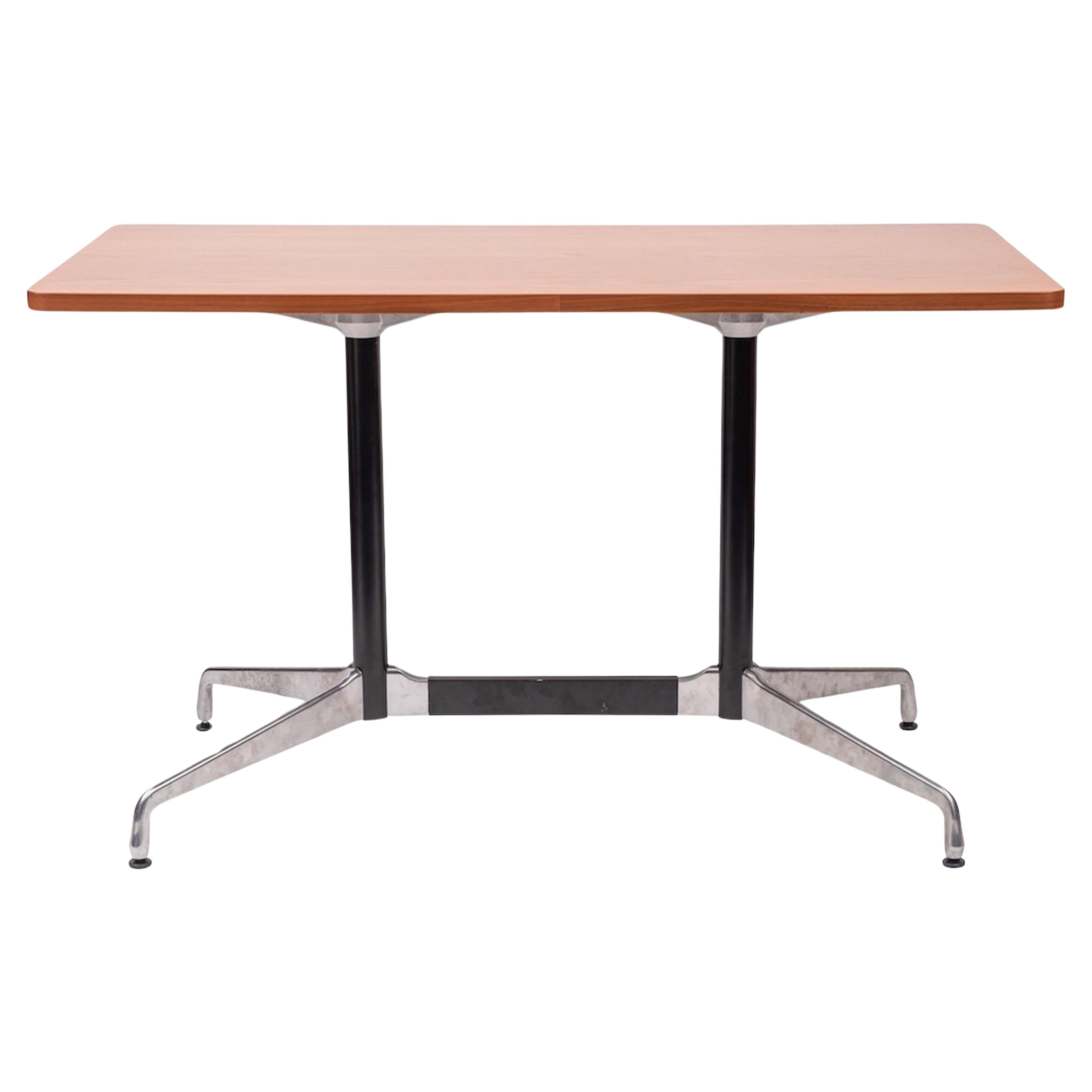 Charles and Ray Eames for Herman Miller Walnut & Steel Conference Table  For Sale