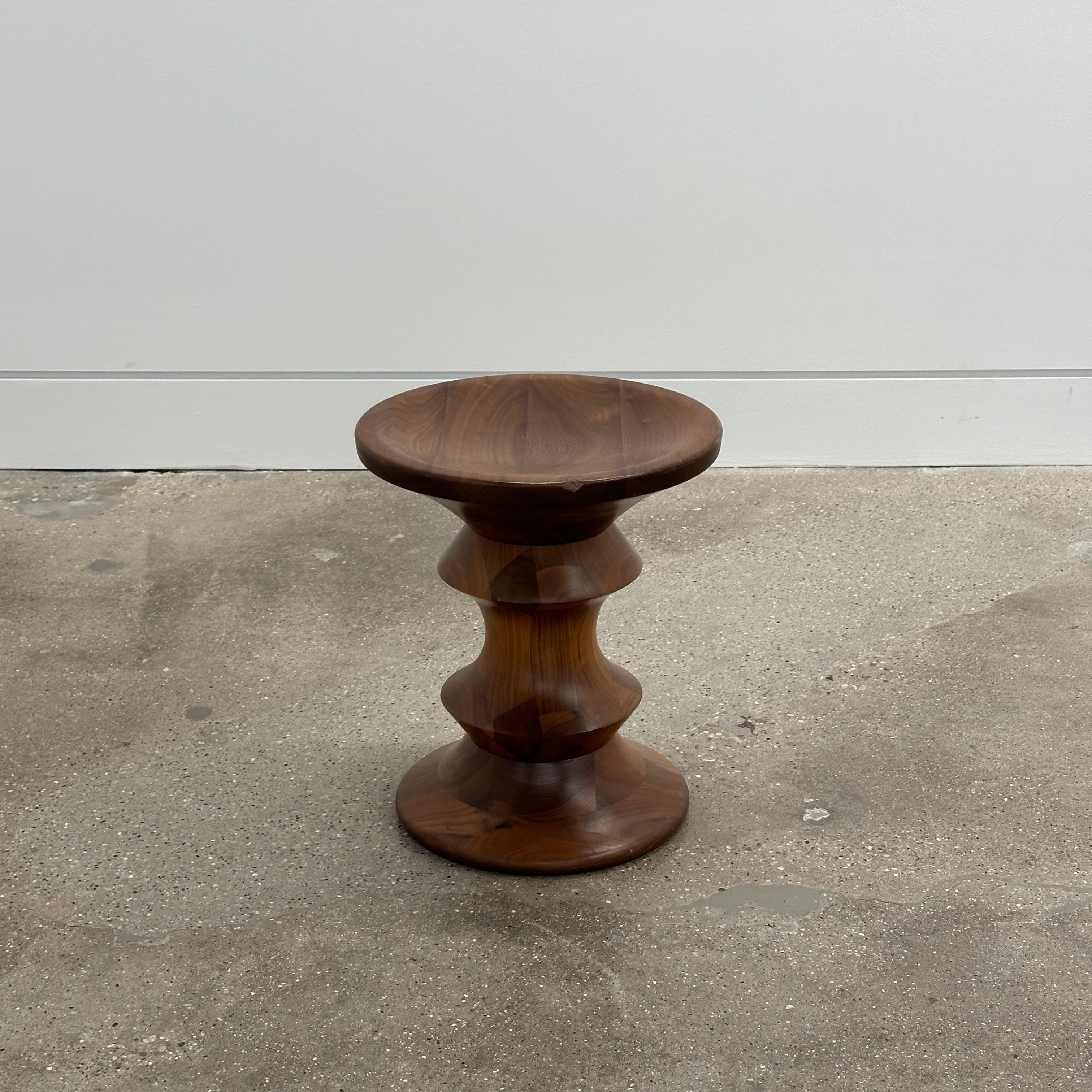 Charles and Ray Eames for Herman Miller Walnut Time Life Stool, United States. A fine lathe-turned wood stool designed by Charles and Ray Eames for Herman Miller, USA. Another one is also available, see other listing.