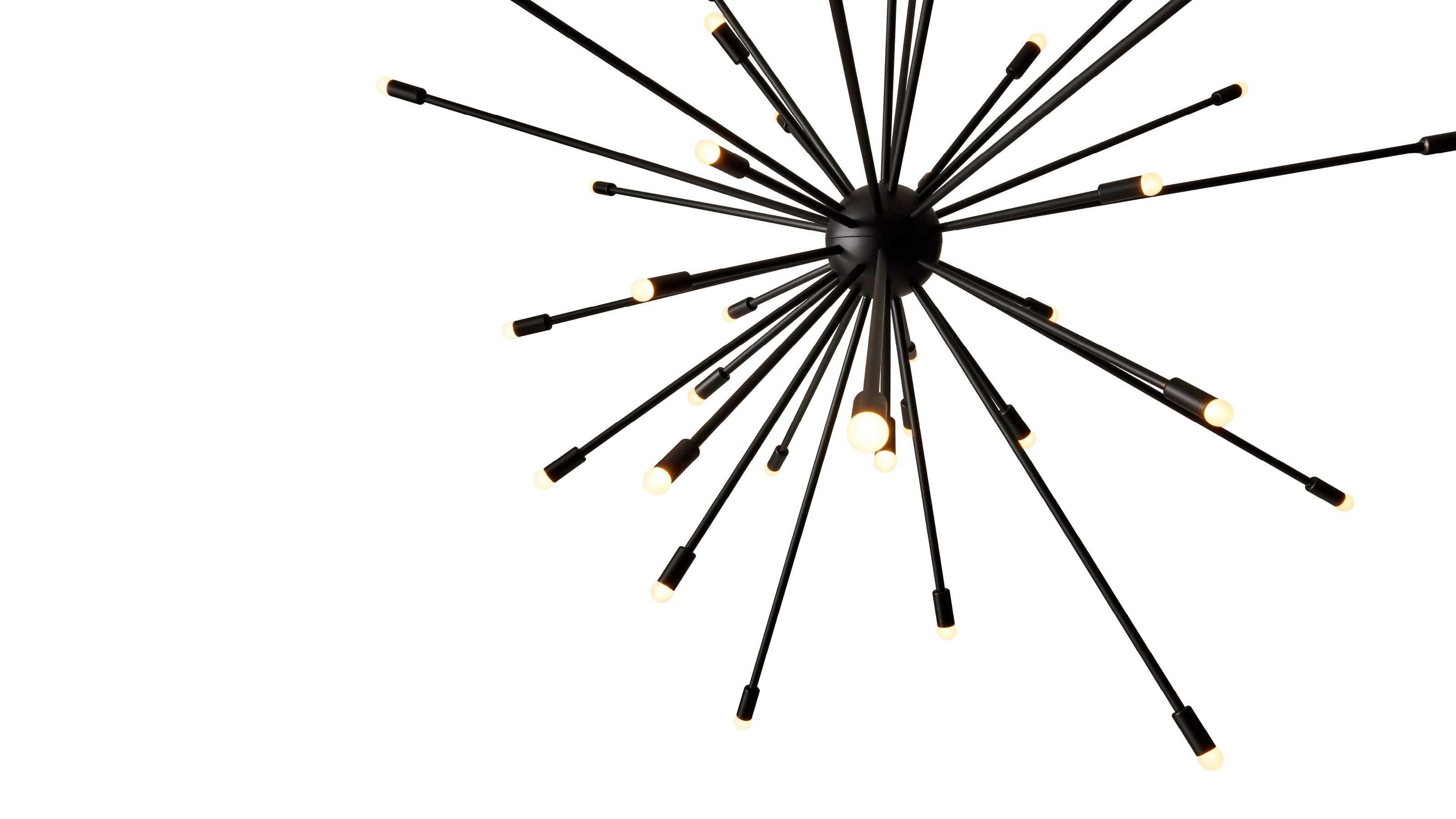 Charles and Ray Eames Galaxy Schwarze Pendelleuchte von Cassina (Moderne der Mitte des Jahrhunderts) im Angebot