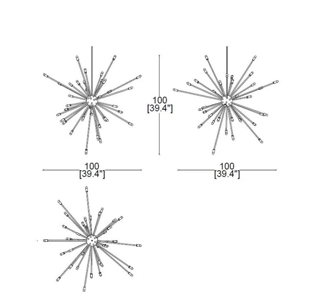 Charles and Ray Eames Lámpara colgante Galaxy Cassina Metal en venta