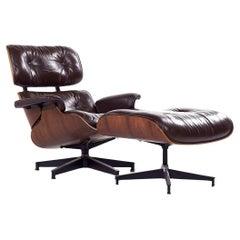 Charles and Ray Eames Herman Miller MCM Rosewood Lounge Chair and Ottoman