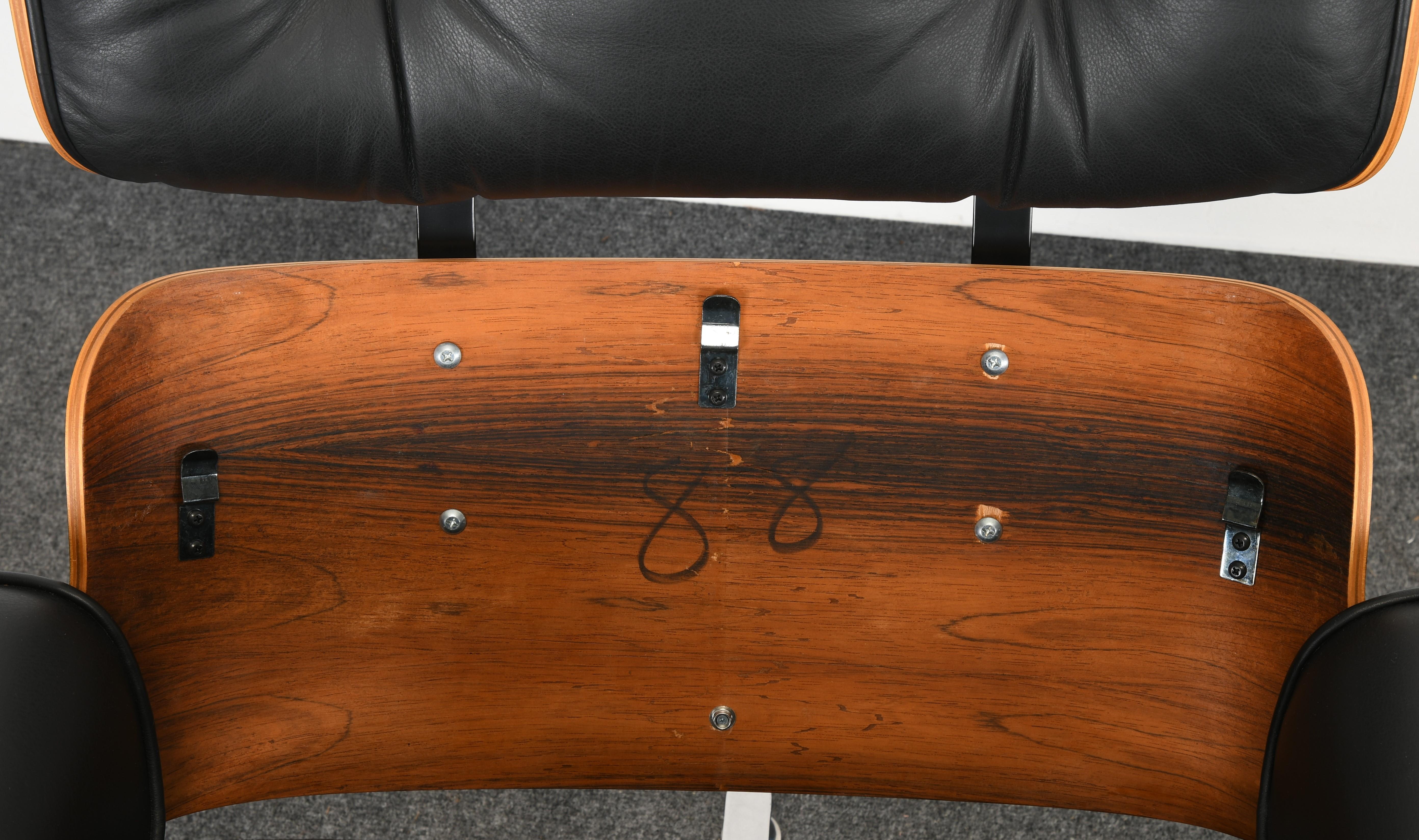 Charles and Ray Eames Lounge Chair and Ottoman, 1971-1974 8