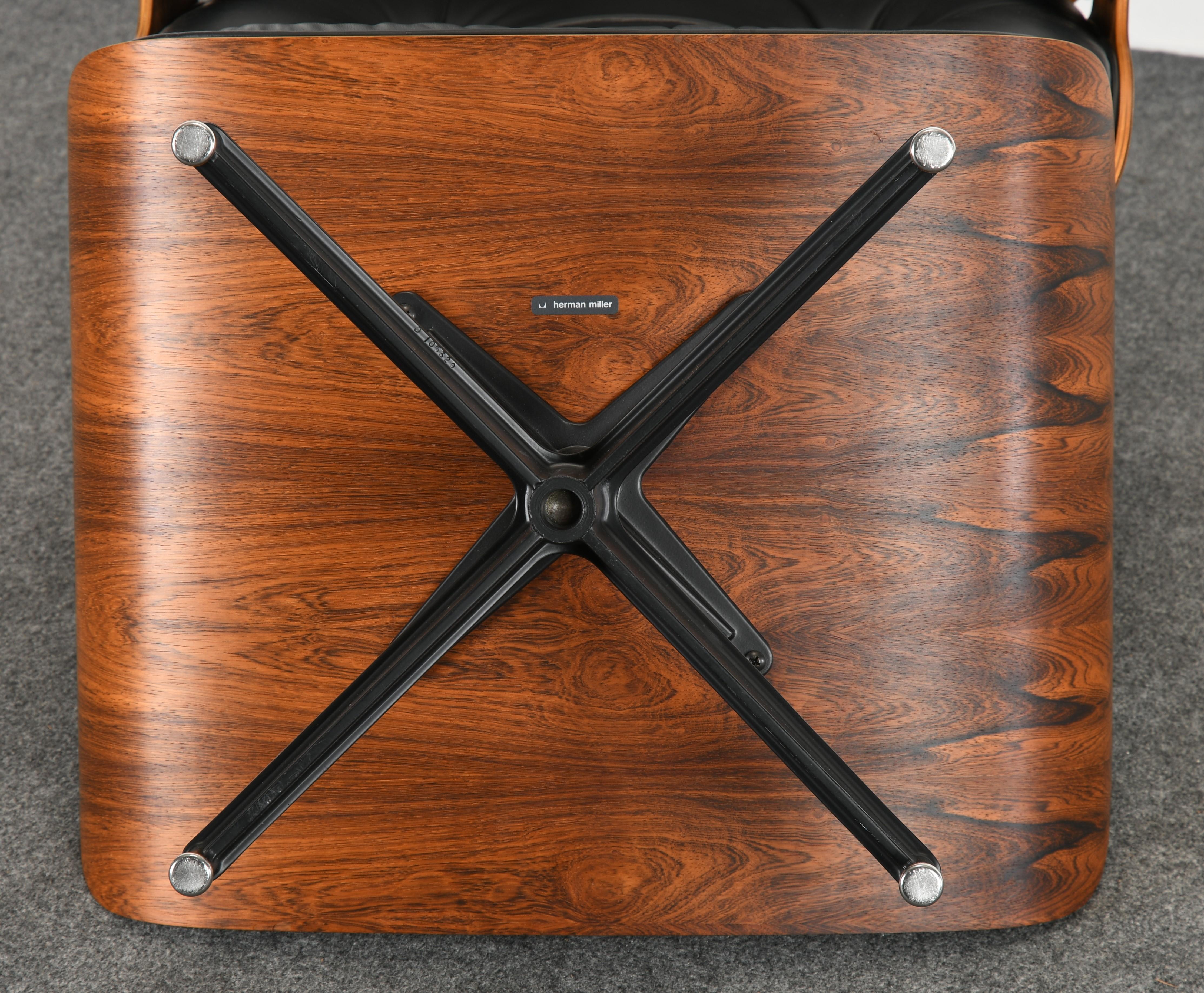 Charles and Ray Eames Lounge Chair and Ottoman, 1971-1974 9