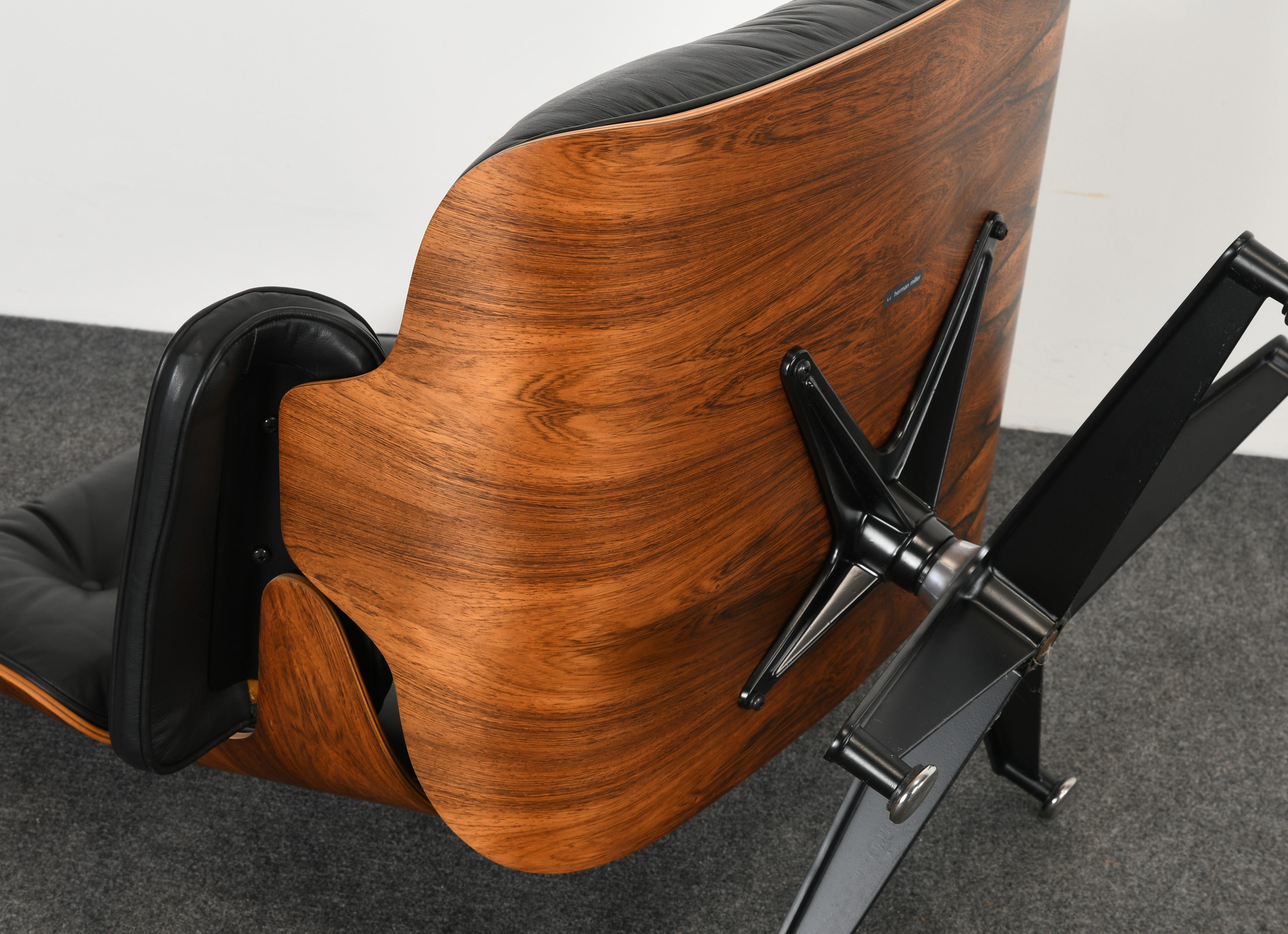 American Charles and Ray Eames Lounge Chair and Ottoman, 1971-1974