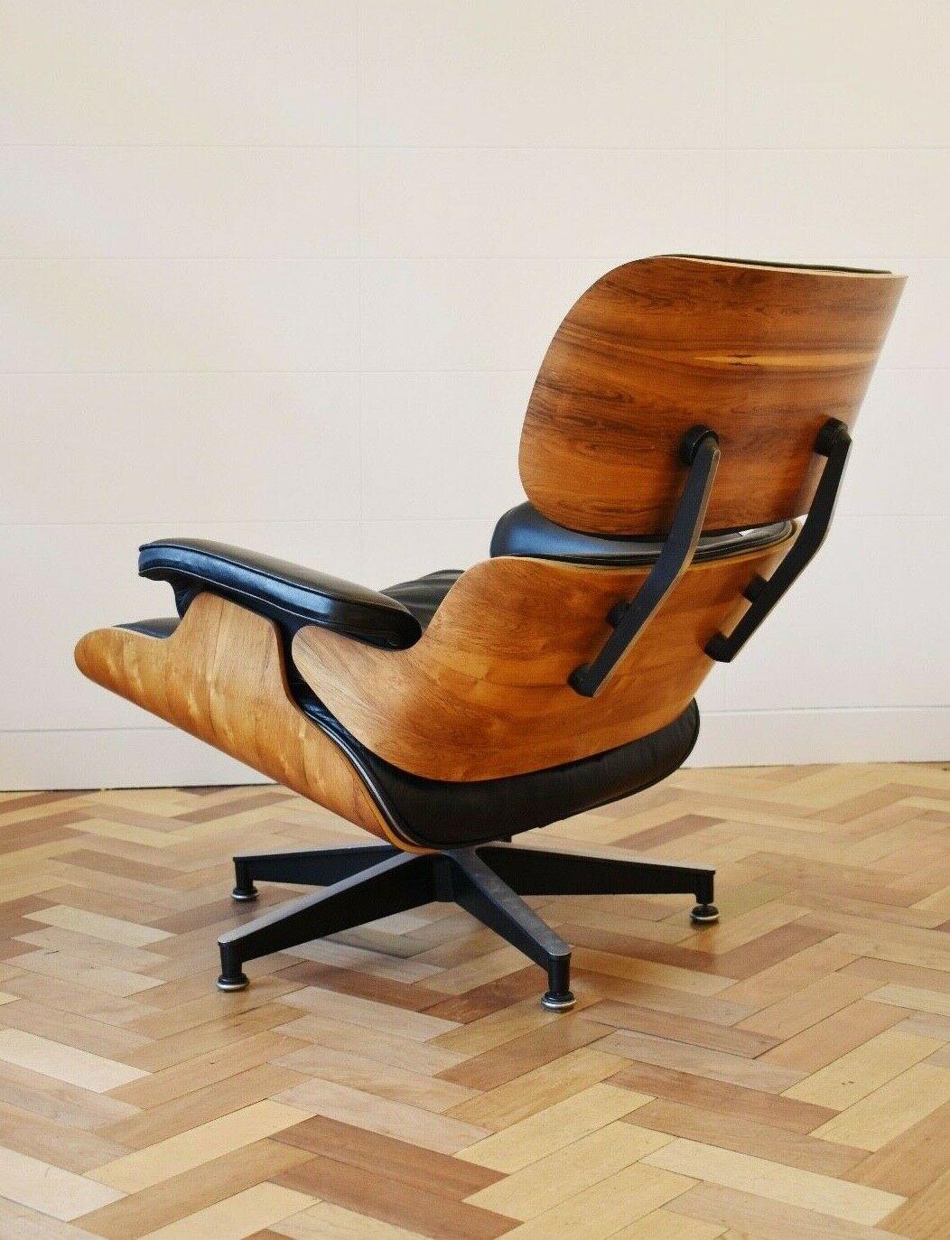 Woodwork Charles and Ray Eames Lounge Chair Herman Miller Rosewood, 1970s